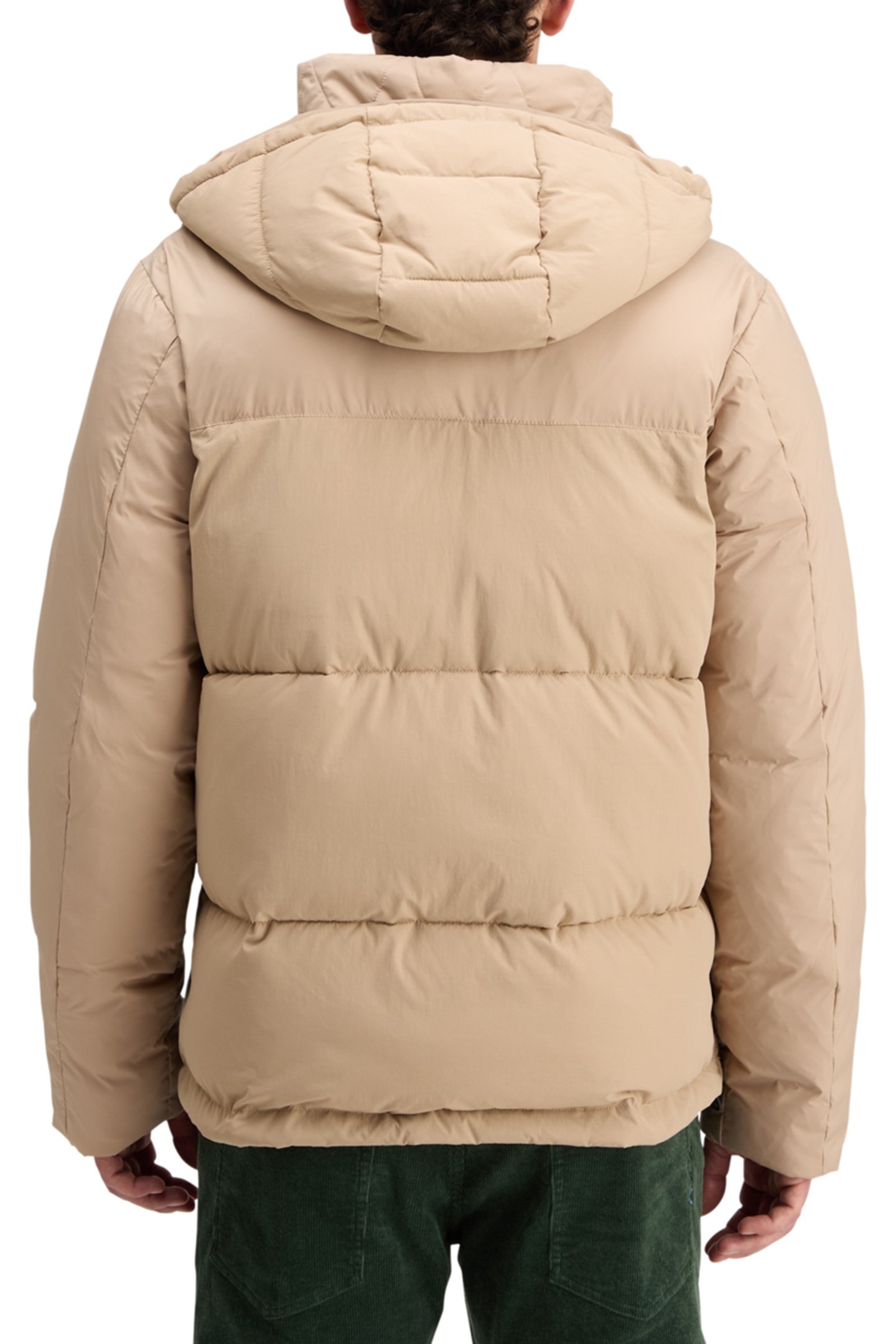 HOODED PUFFER JACKET MOCHA 2