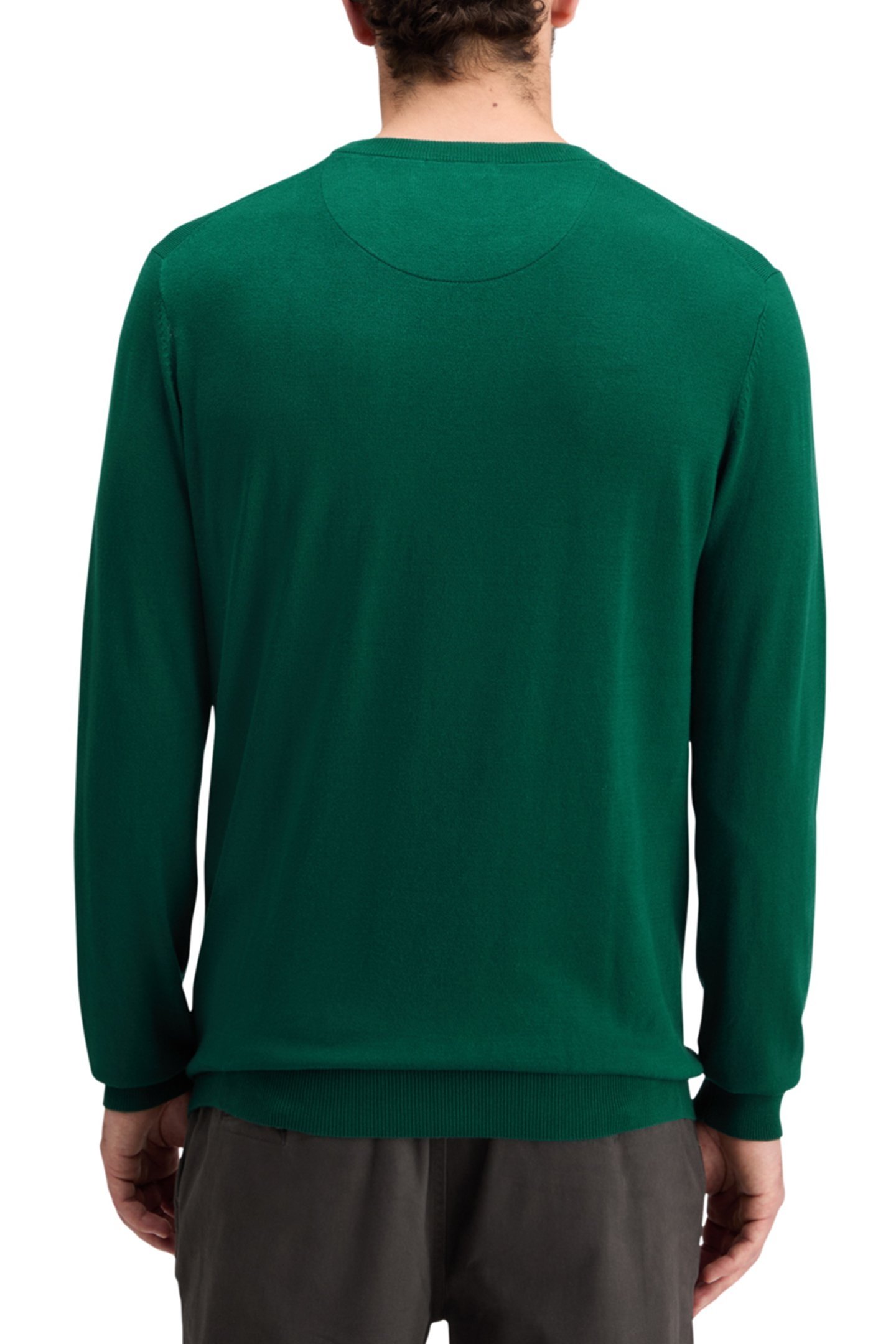 ESSENTIAL VISCOSE SWEATER WINGBACK GREEN 2
