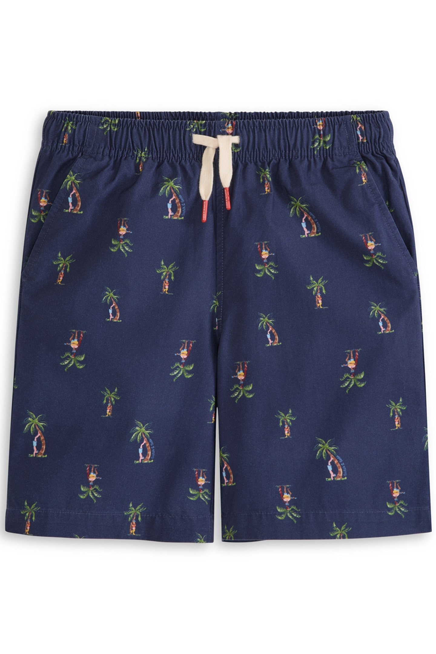 BOYS S&S HALF PANAMA SHORT NAVY 1