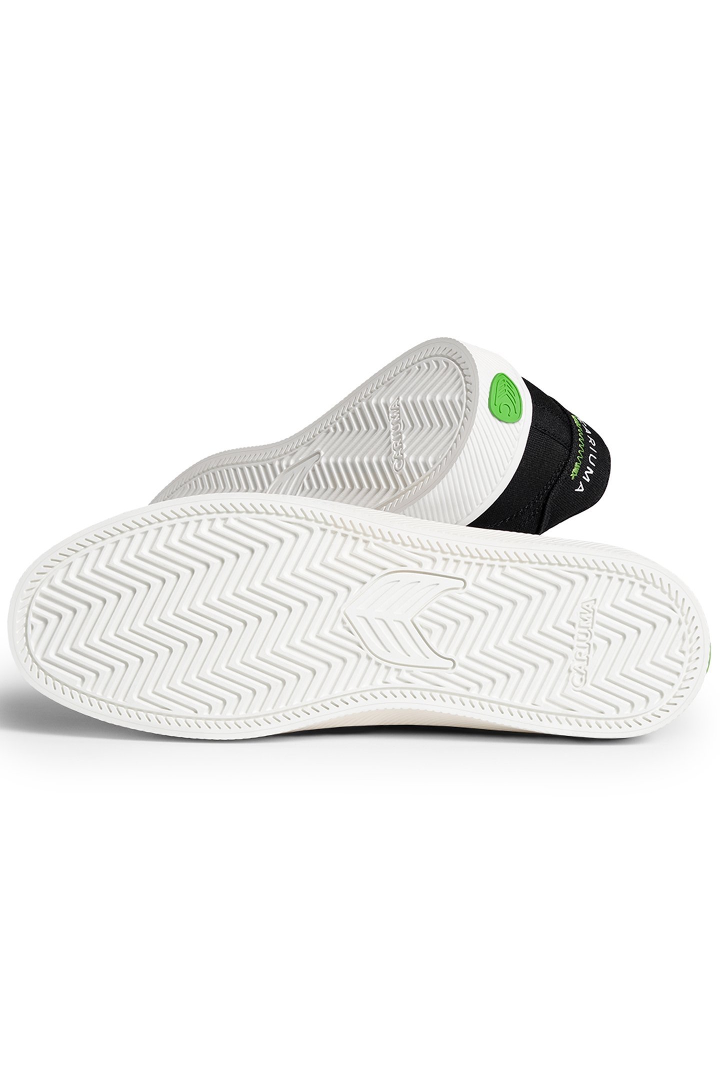 NAIOCA BLACK CANVAS OFF-WHITE LOGO SNEAKER 4