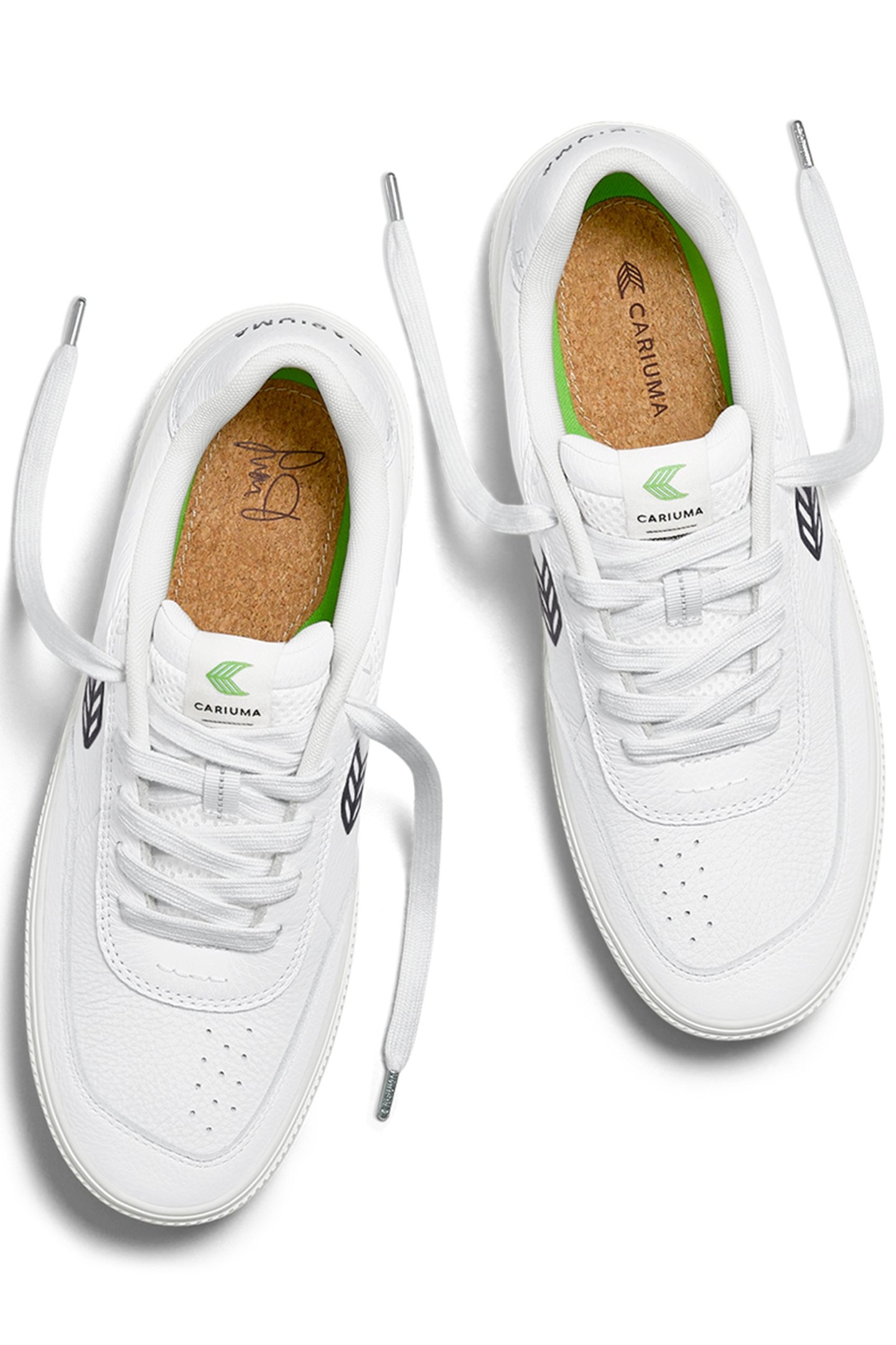 LUAN PRO WHITE PREMIUM LEATHER BLACK LOGO SNEAKER 3