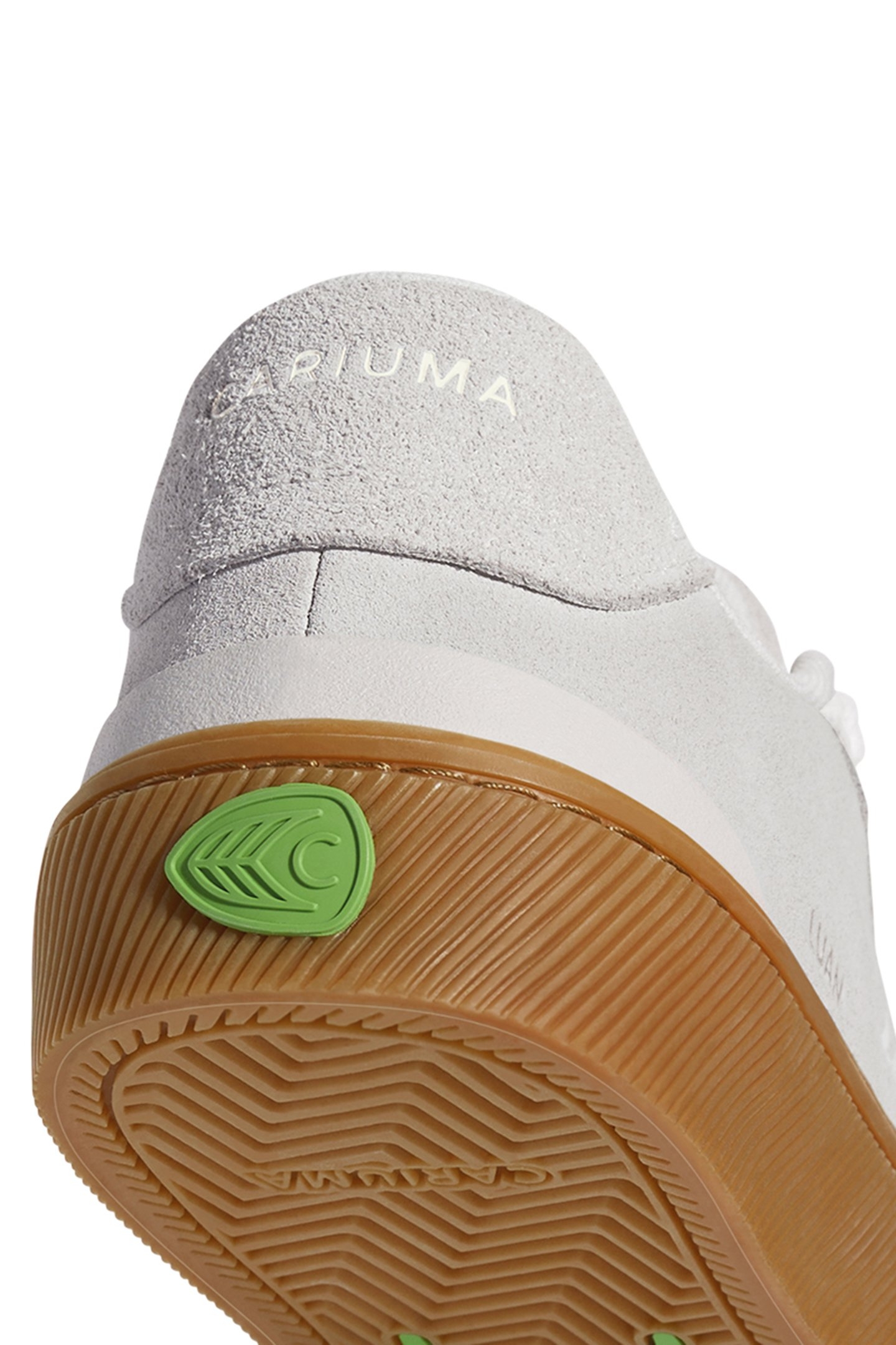 LUAN PRO GUM SMOKE WHITE SUEDE OFF-WHITE LOGO SNEAKER 5