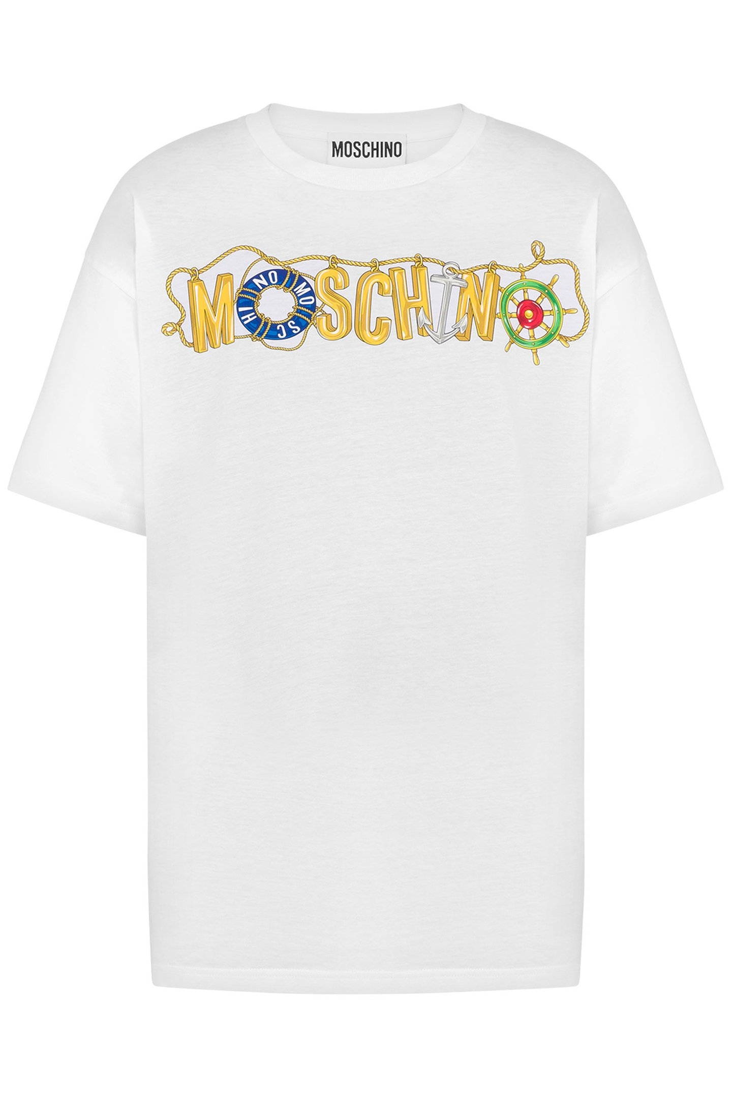 NAUTICAL LOGO ORGANIC JERSEY T-SHIRT WHITE 3