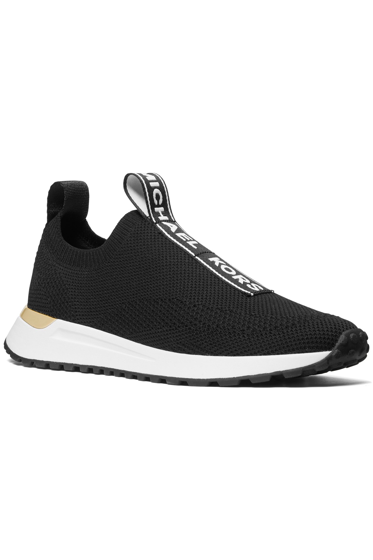 BODIE SLIP ON TRAINER IN BLACK WITH LOGO 2
