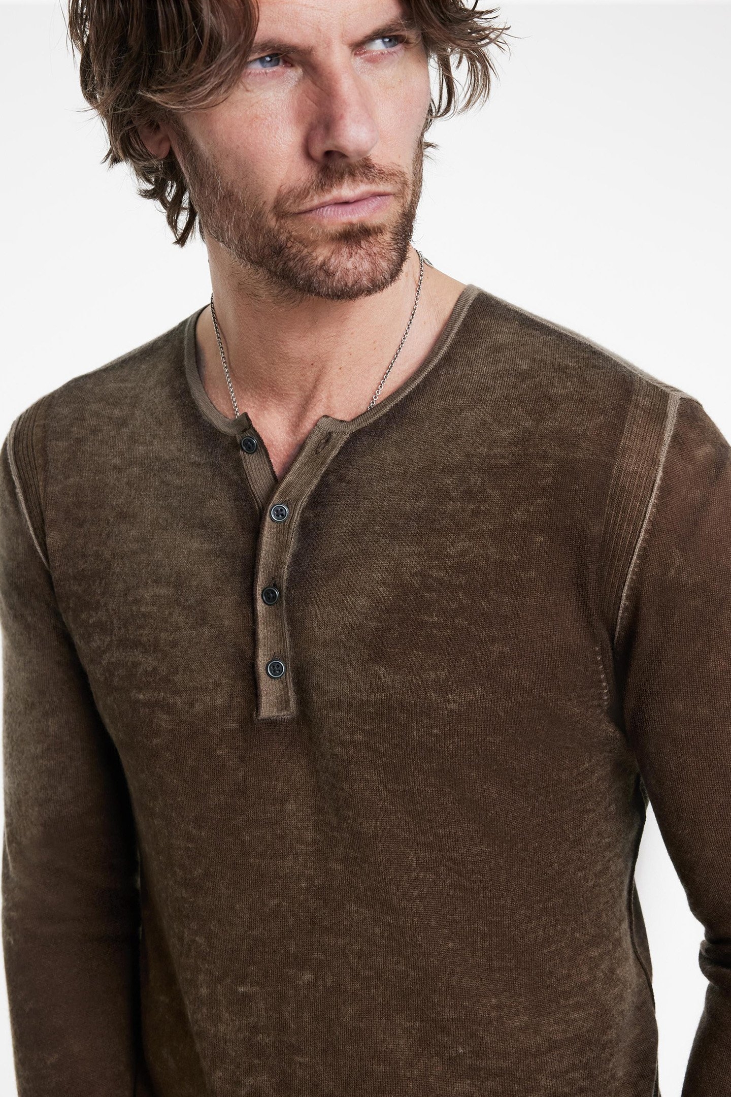 CHRISTIE REVERSE PRINTED HENLEY CHESTNUT 3
