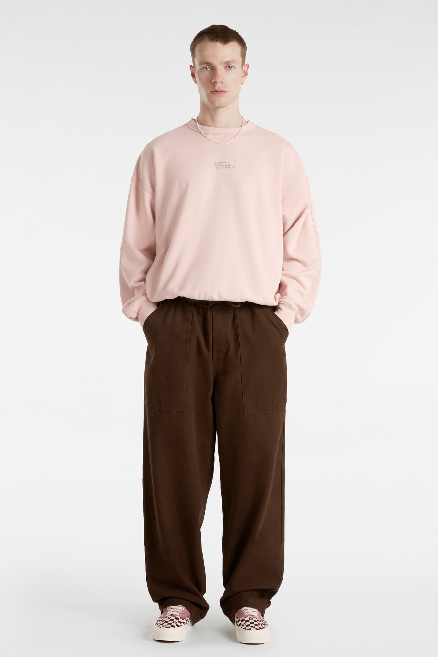 LX PREMIUM CREW FLEECE ROSE SMOKE 3