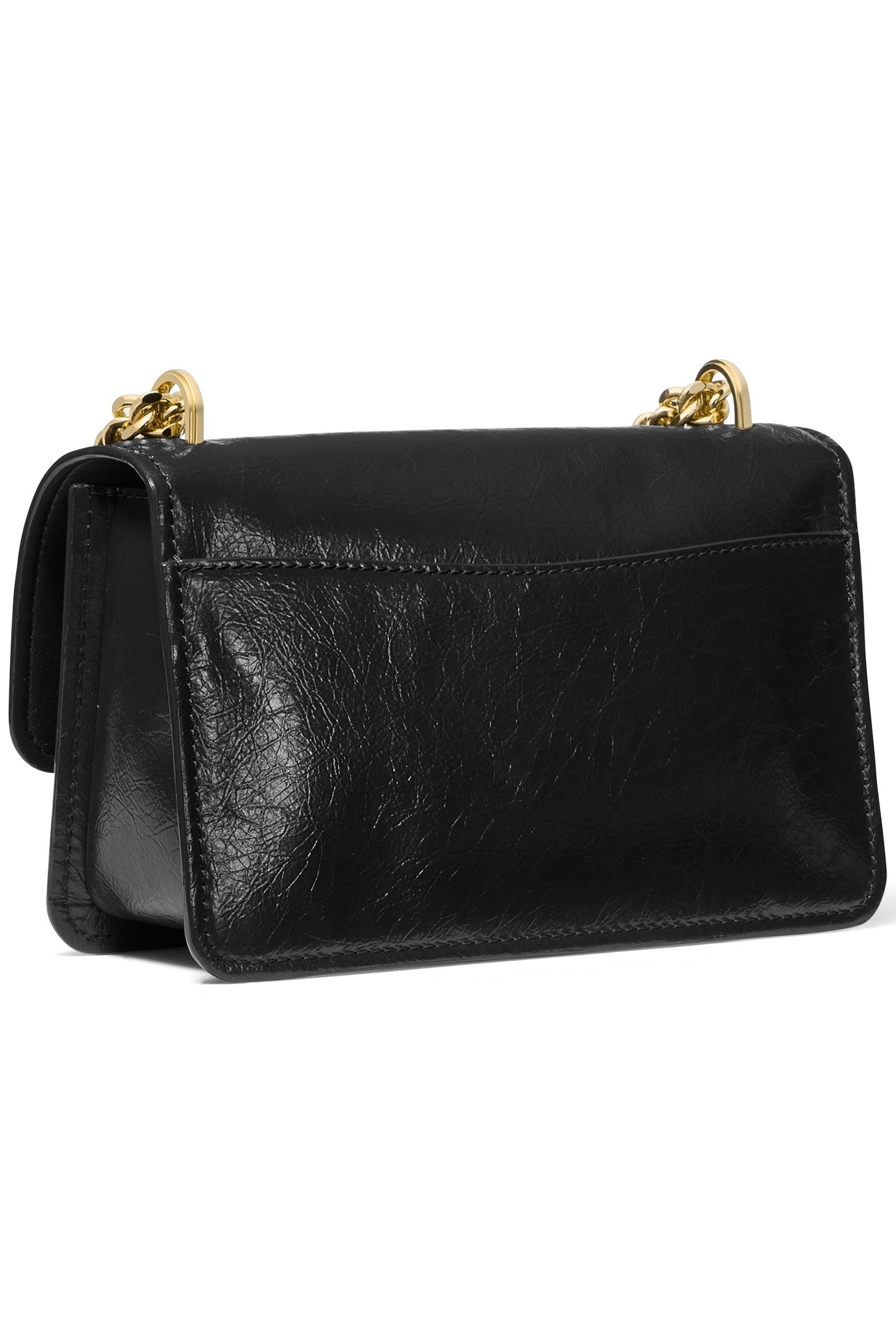SHOULDER BAG WITH CHAIN STRAP IN BLACK 3