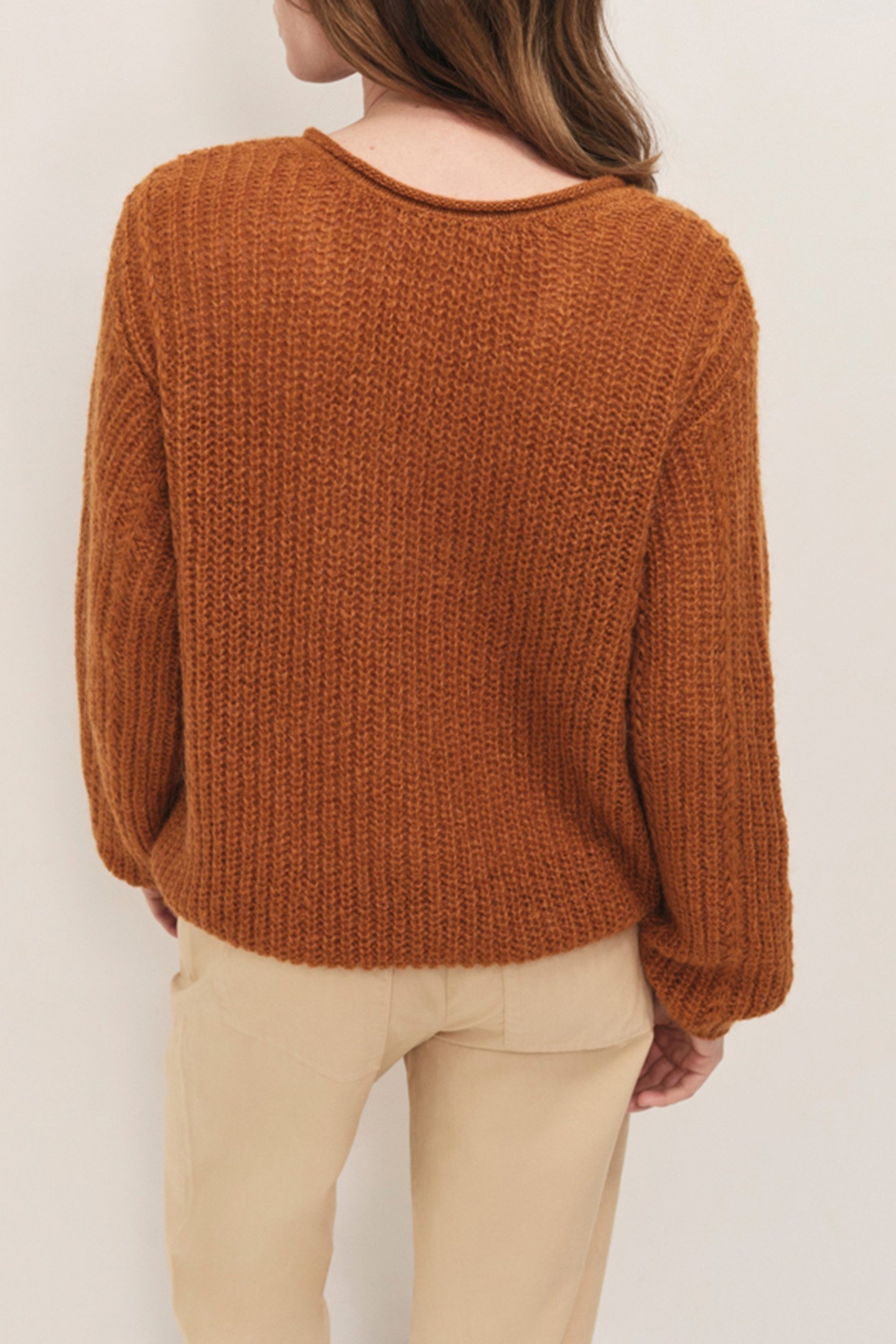 TING - FANCY KNITTED CASHEW NUTS JUMPER WITH LUREX DETAILS 2