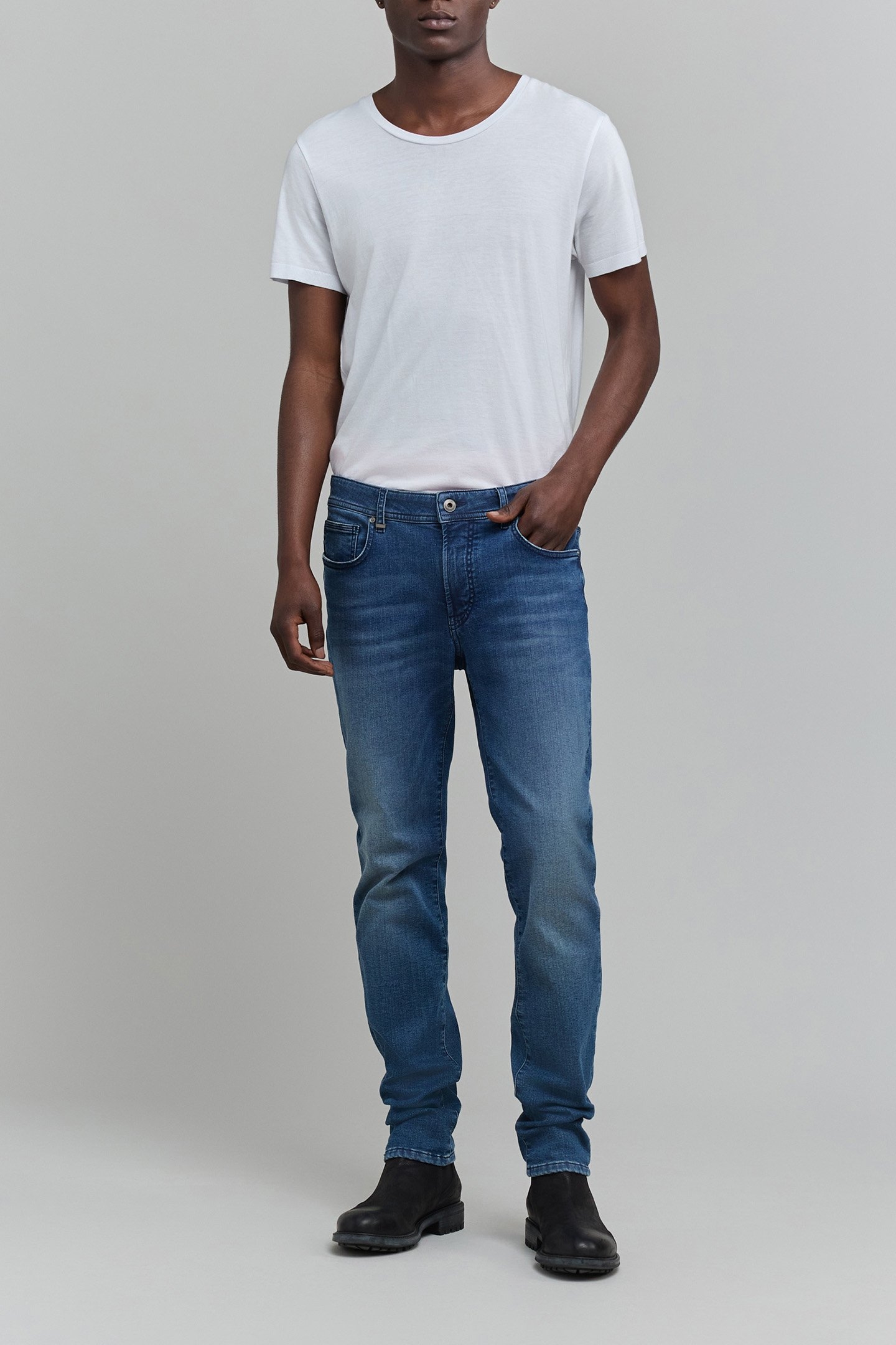 JIMMY SLIM NAVY WATERLESS JEANS 3