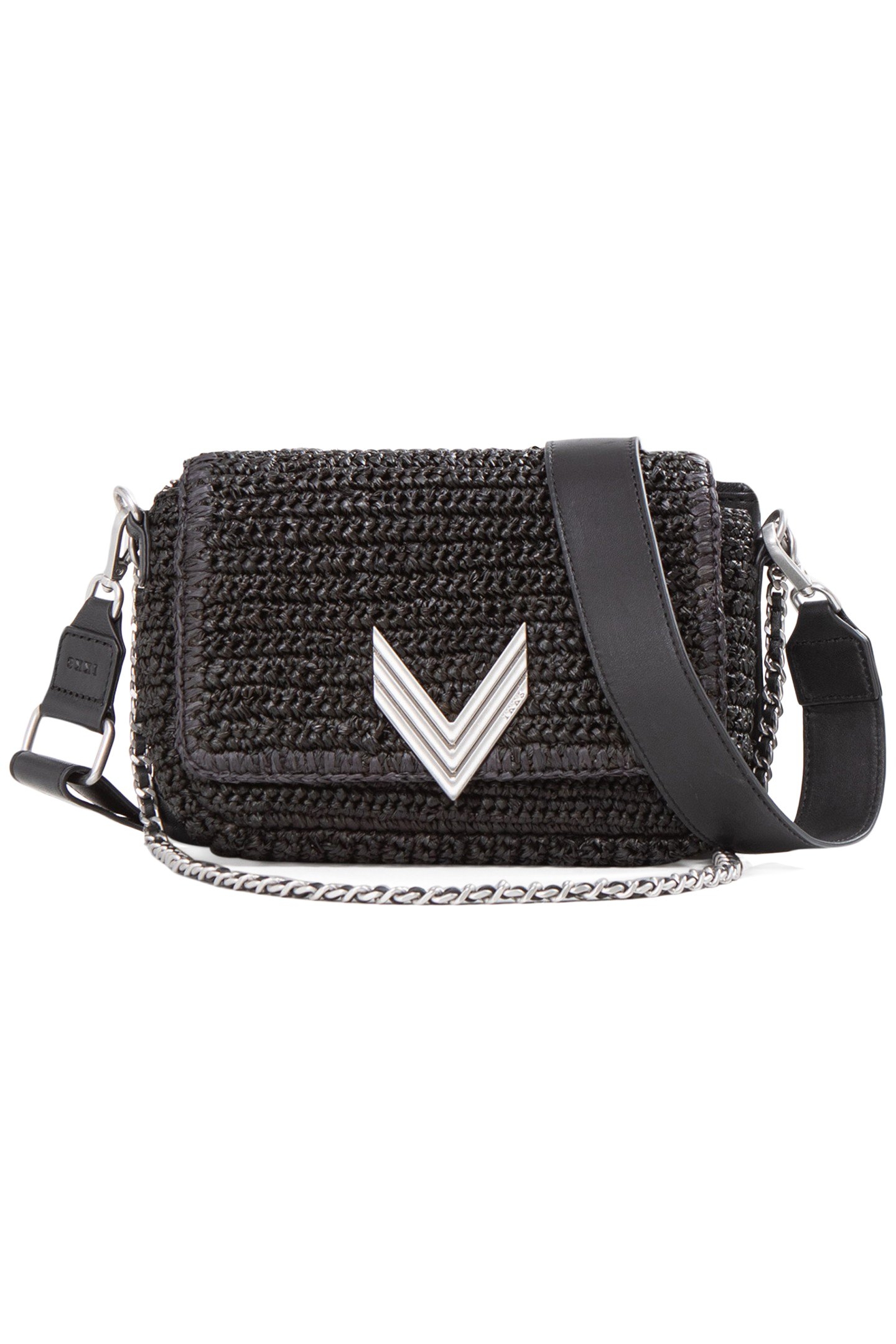 THE 111 BAMBOO BEACH BLACK MIX RAFFIA AND SUEDE FOR WOMEN 1