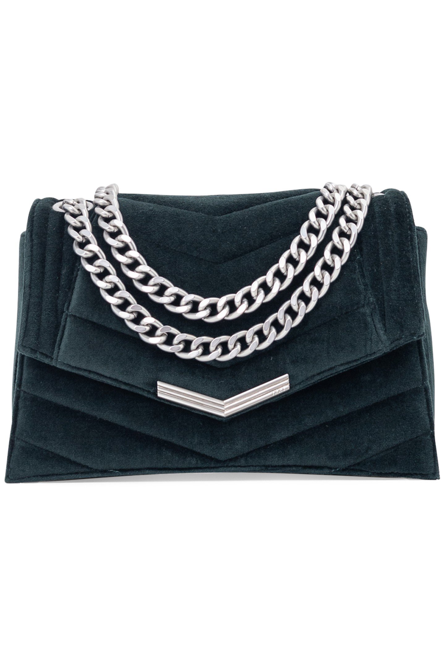THE 1. VELVET GREEN QUILTED VELVET BAG SIZE M 1