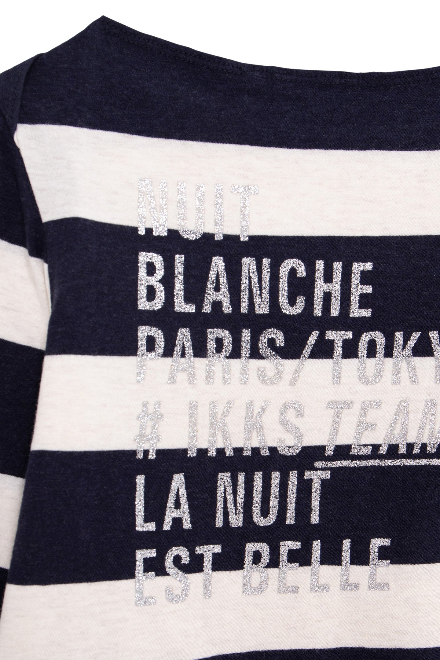 GIRL’S SAILOR-STRIPE T-SHIRT, STUDDED LIGHTNING AND SLOGAN 4