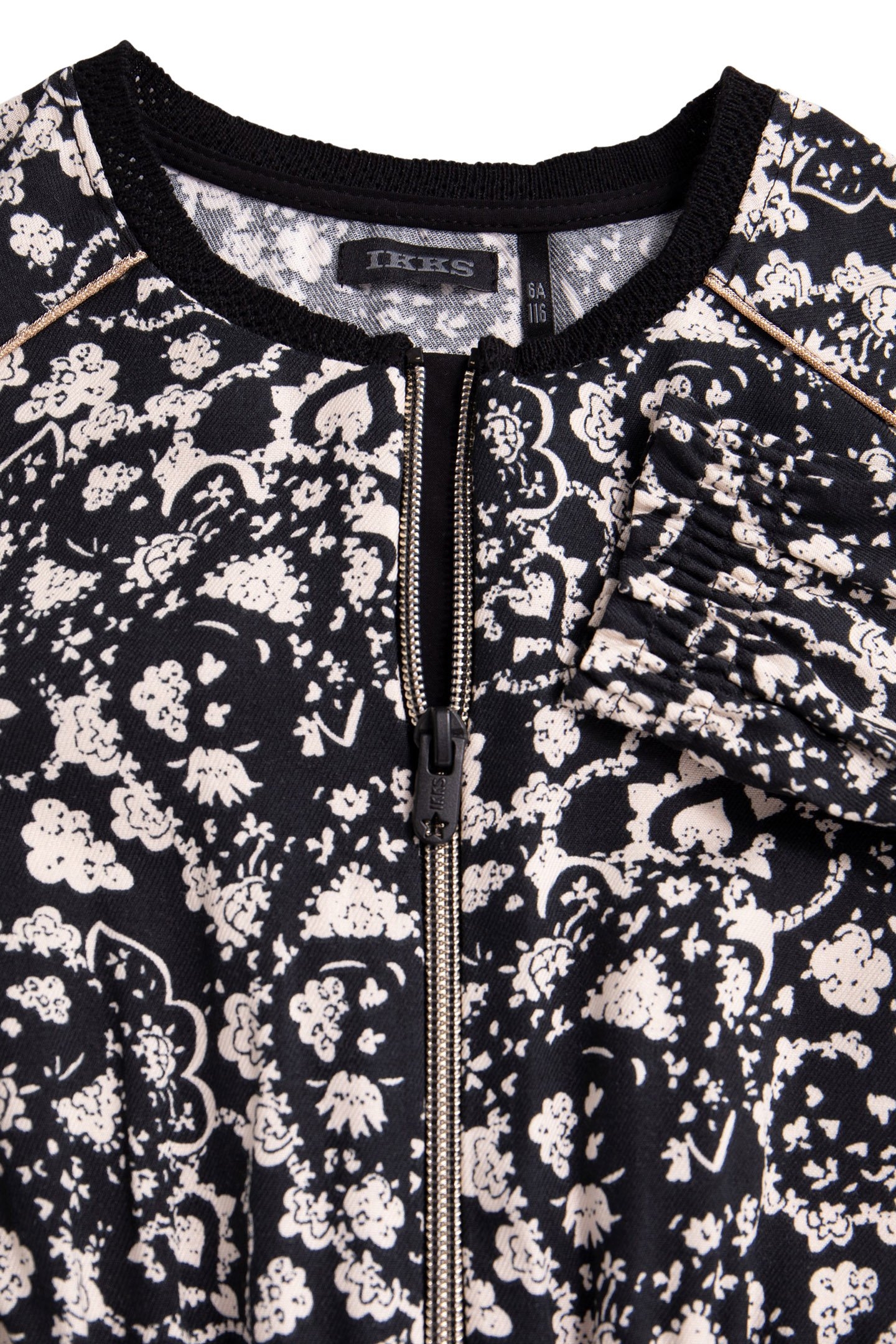 GIRL'S BLACK FLORAL ROCK JUMPSUIT 5