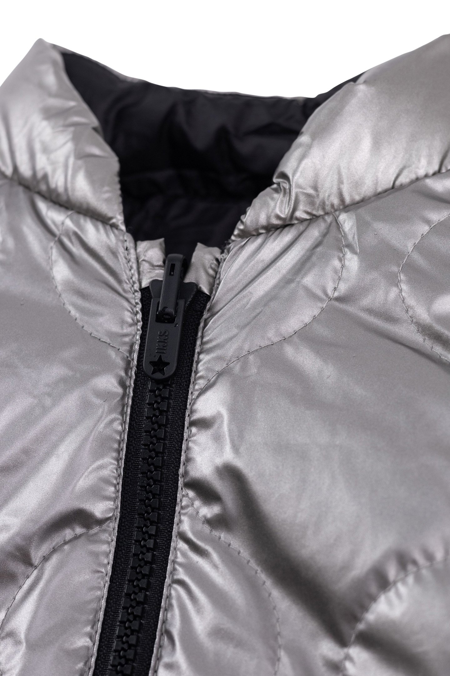 GIRL'S 3-IN-1 KHAKI PARKA WITH SILVER QUILTED DOWN JACKET 7