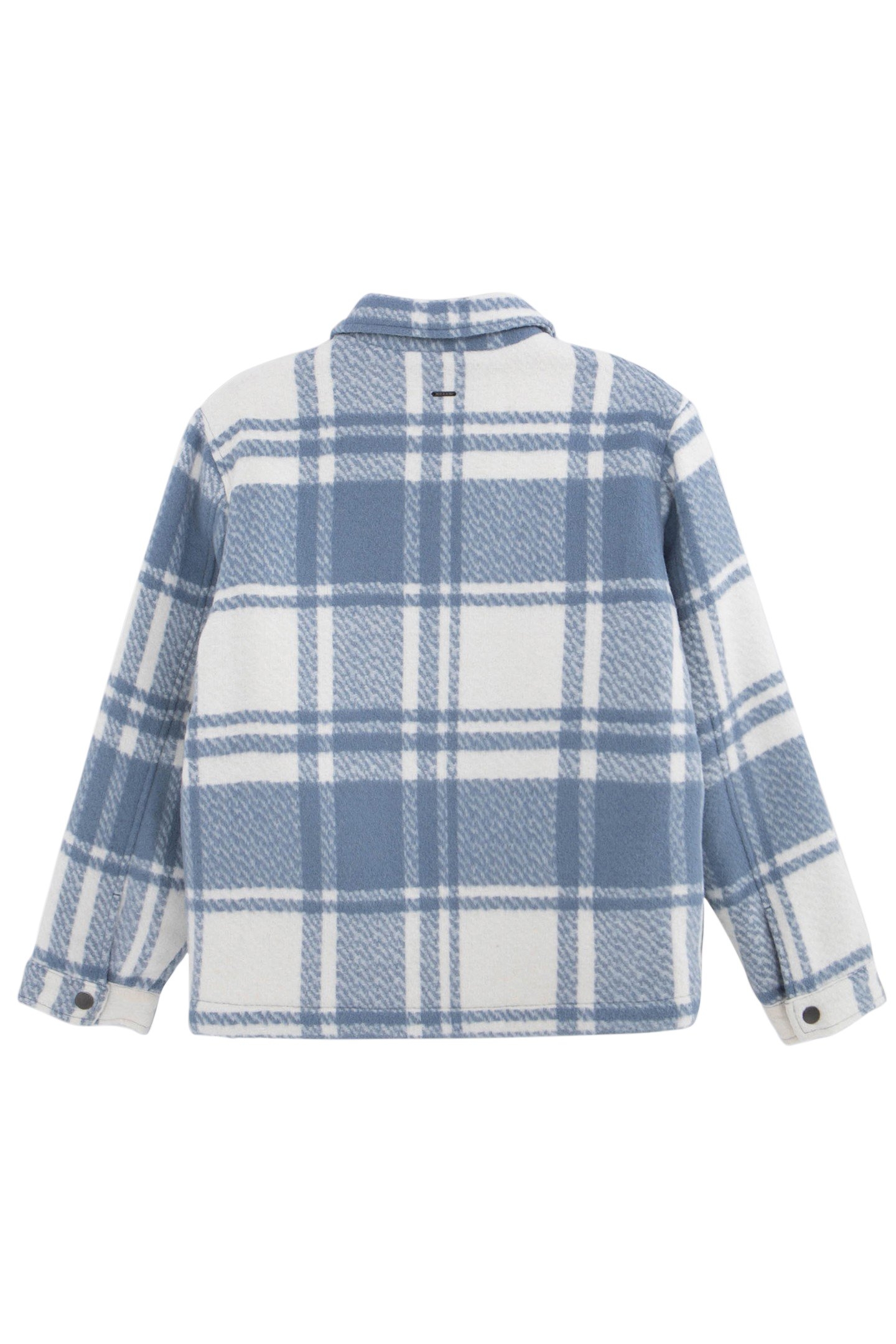 BOY'S BLUE WOOL PLAID JACKET WITH LINING 2