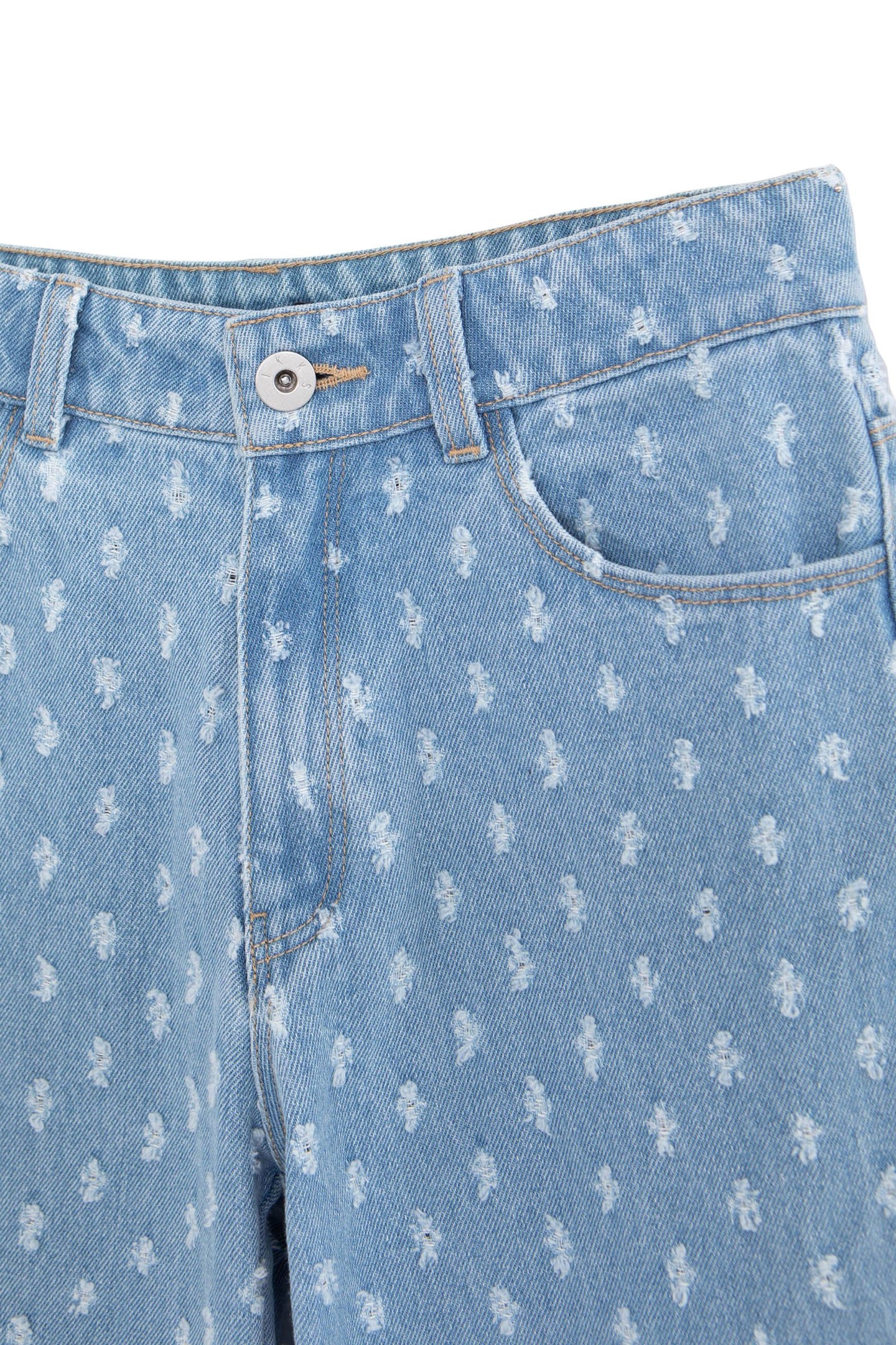 MOM BLUE ALLOVER GIRL JEANS 3