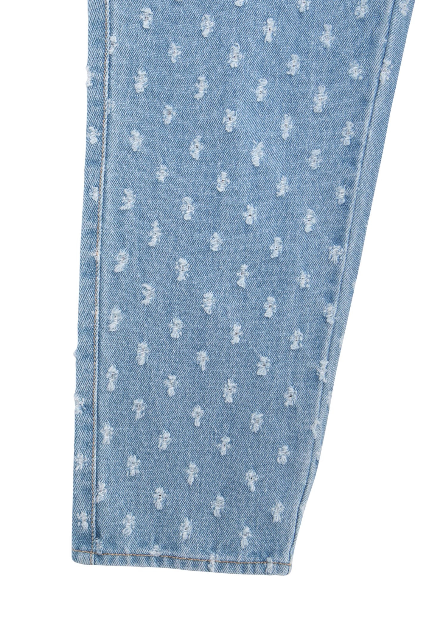 MOM BLUE ALLOVER GIRL JEANS 5