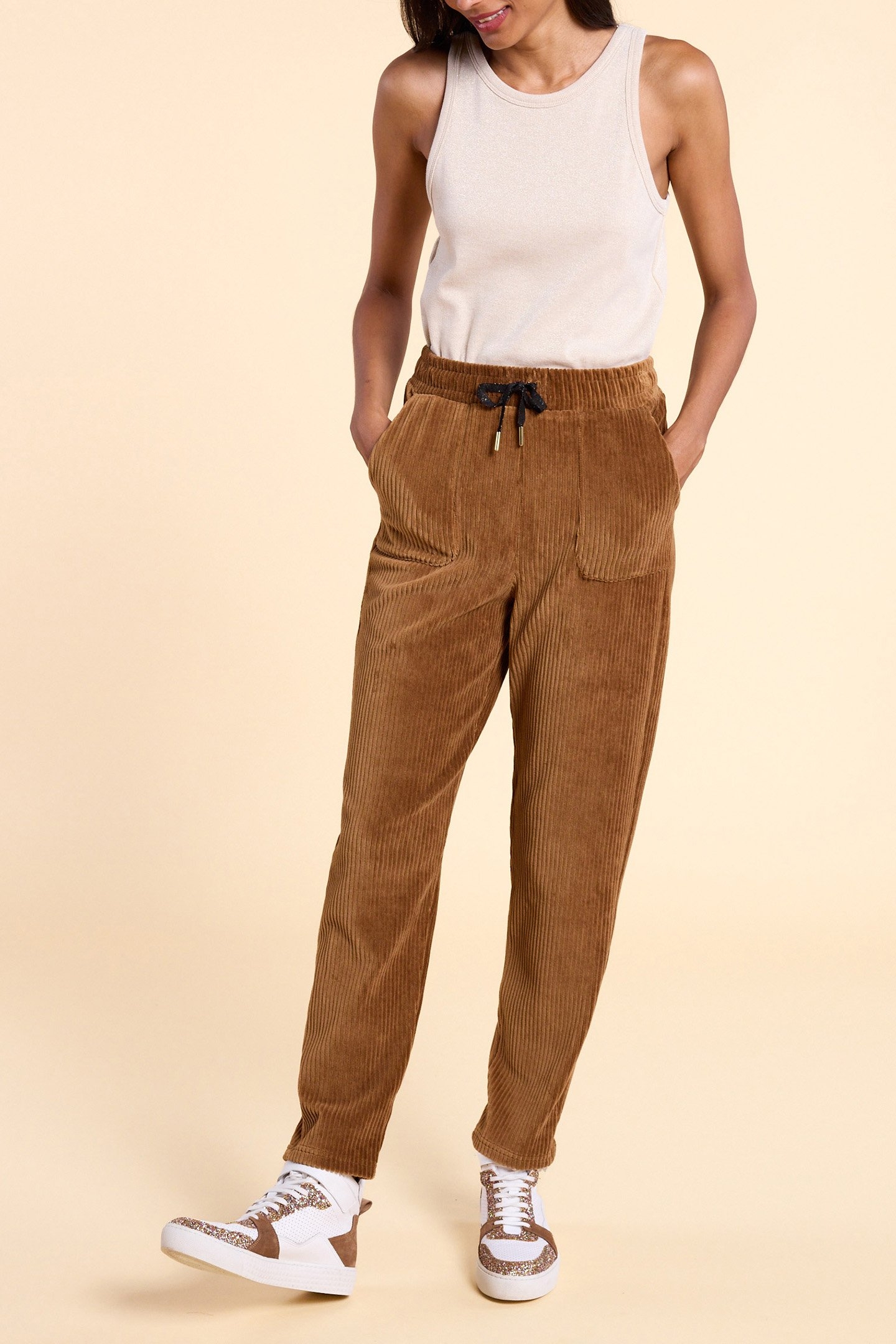 CAMEL CORDUROY JOGGERS 3