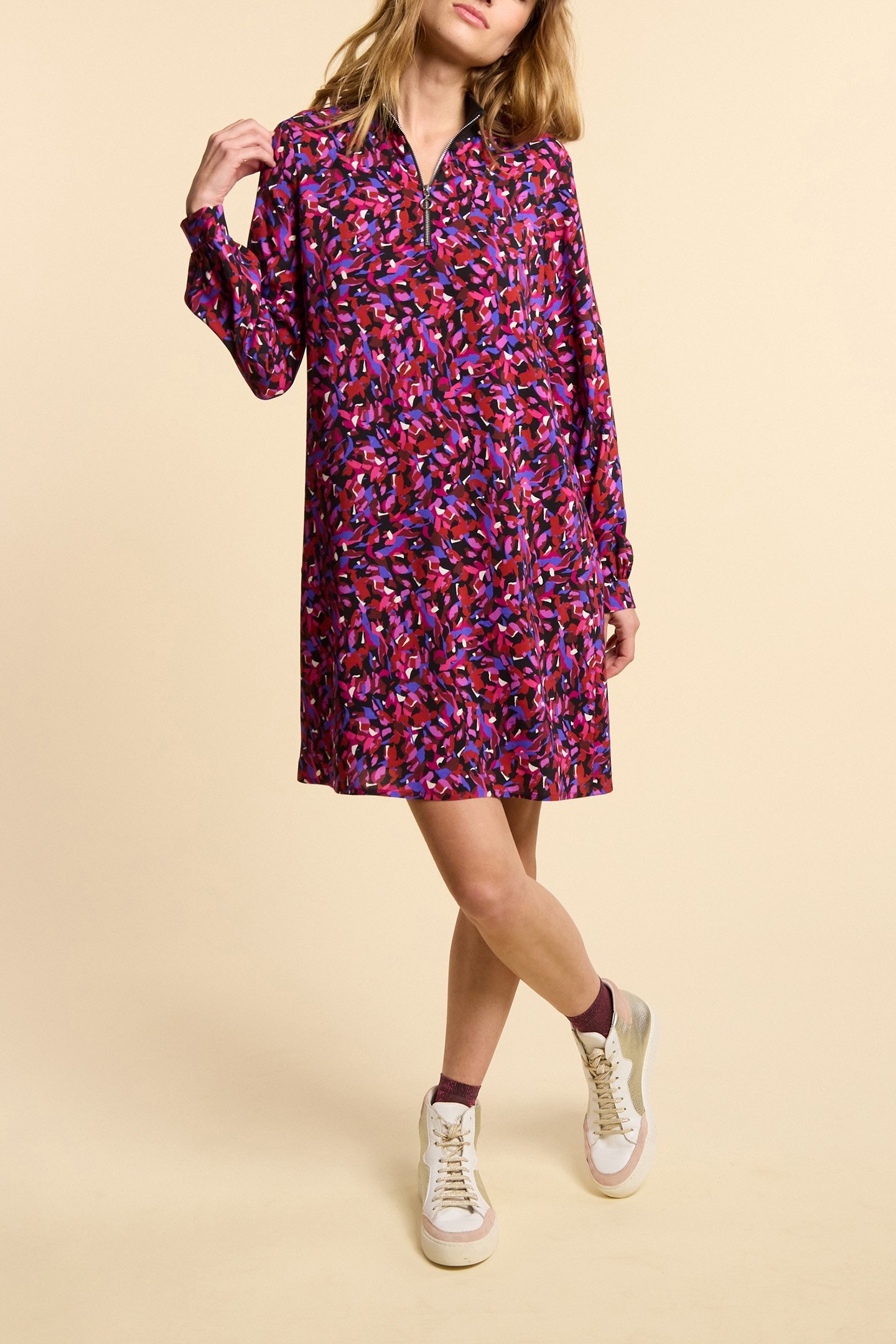 BLACK CAMOUFLAGE PRINT DRESS 3