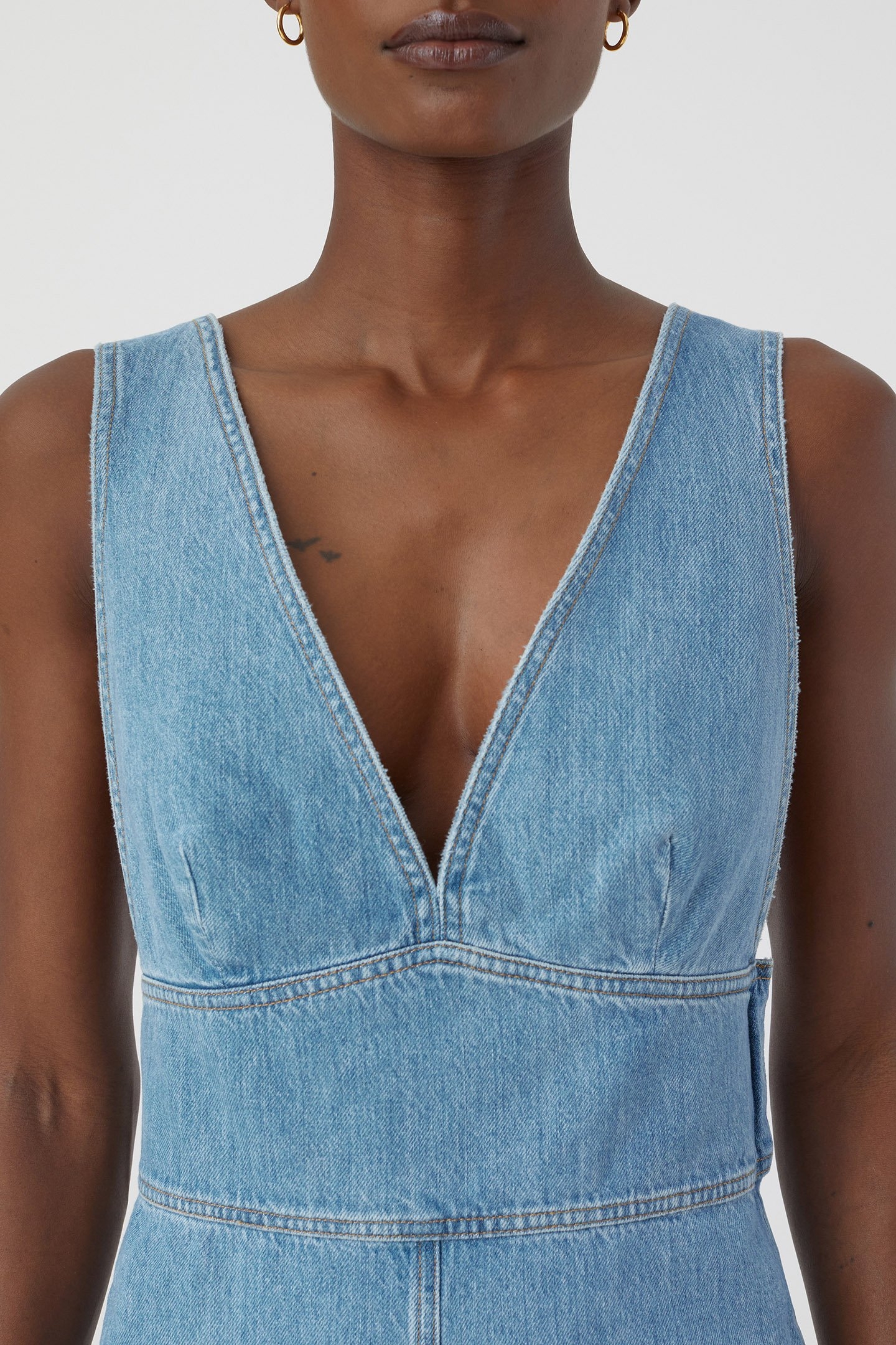 WAISTED DRESS DRESSES MID BLUE 4