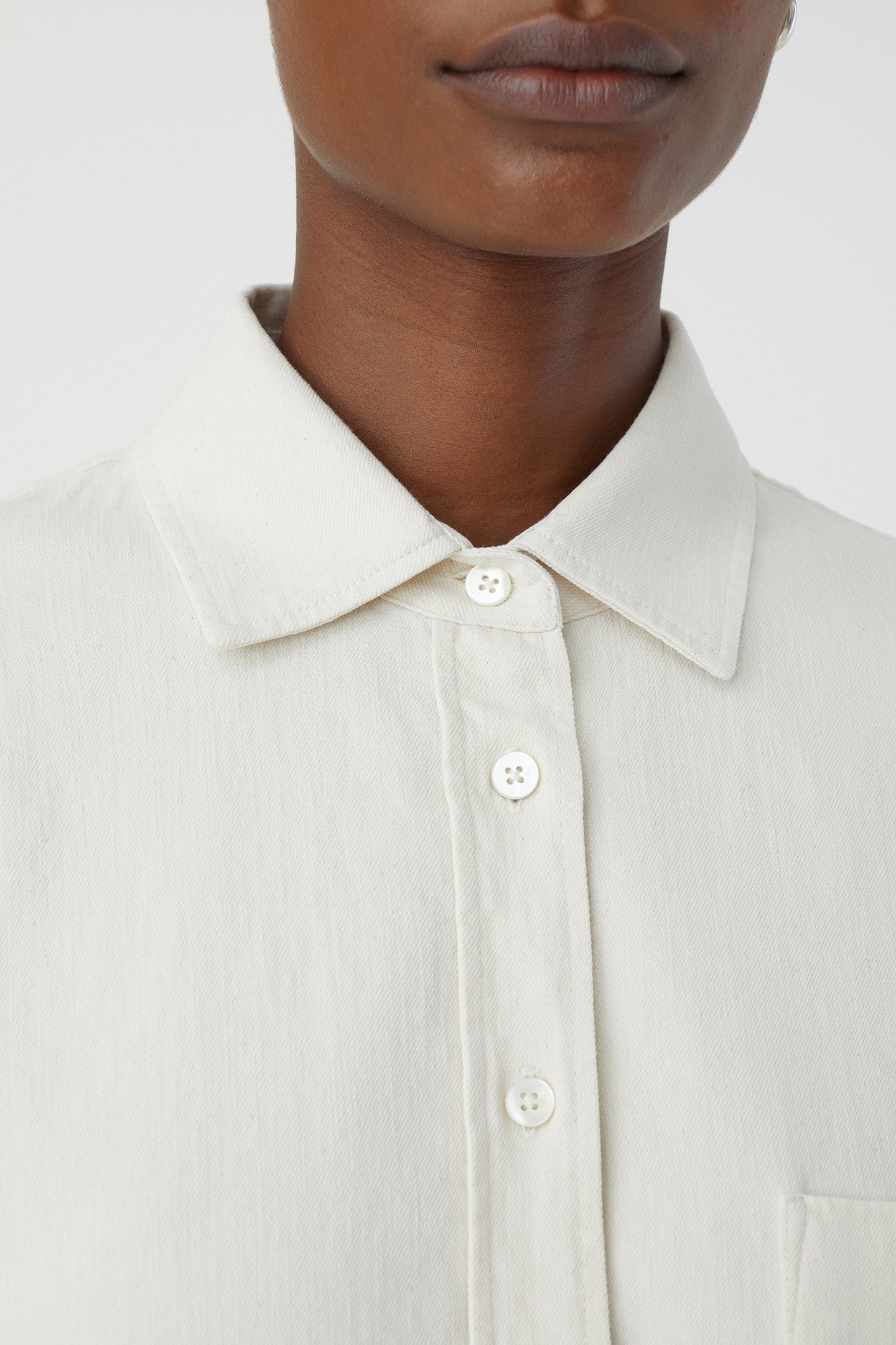 SHORT SLEEVE SHIRT SHIRTS & BLOUSES ECRU 5