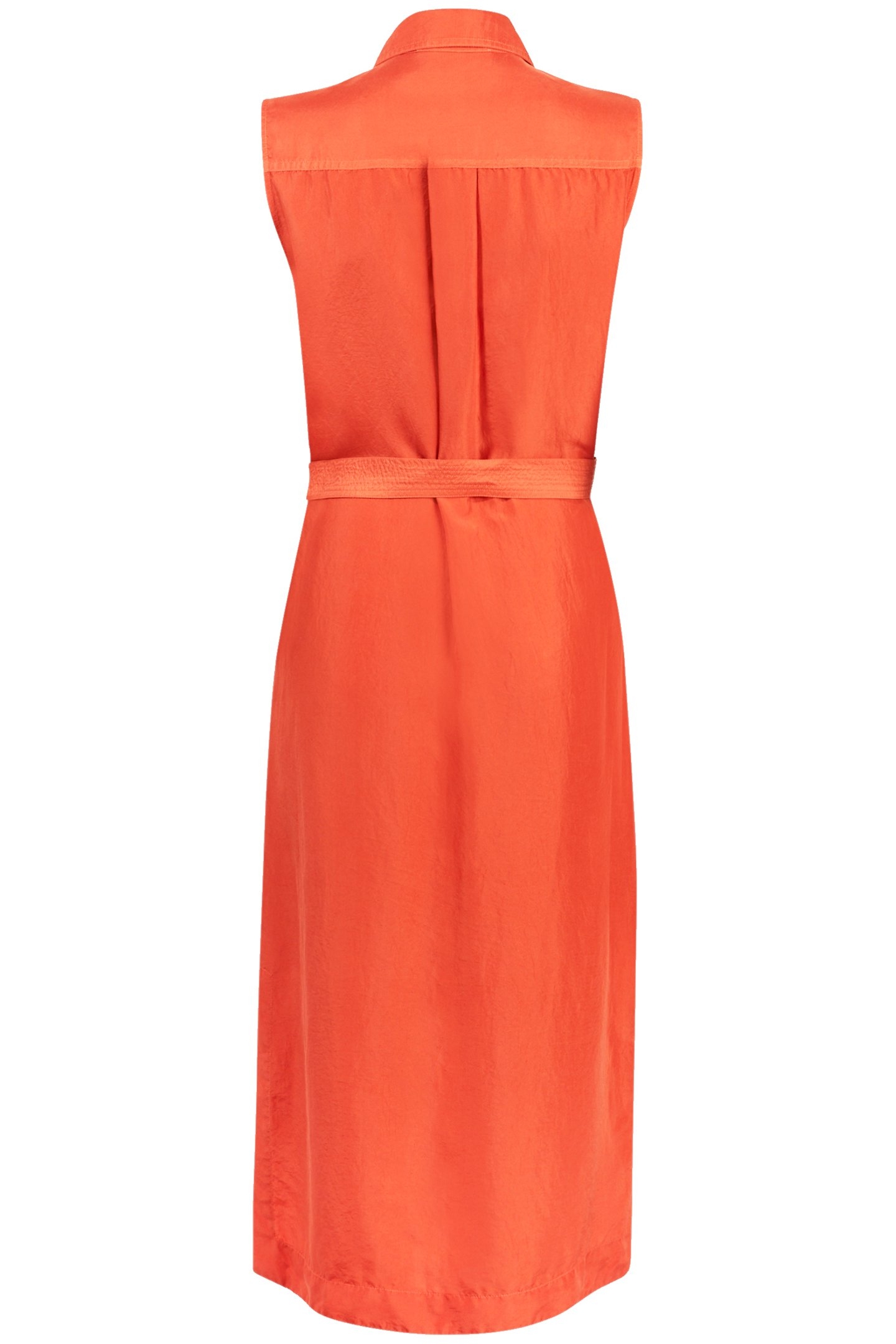 ESTHIE SILK DRESS HOT TANGO ORANGE 2