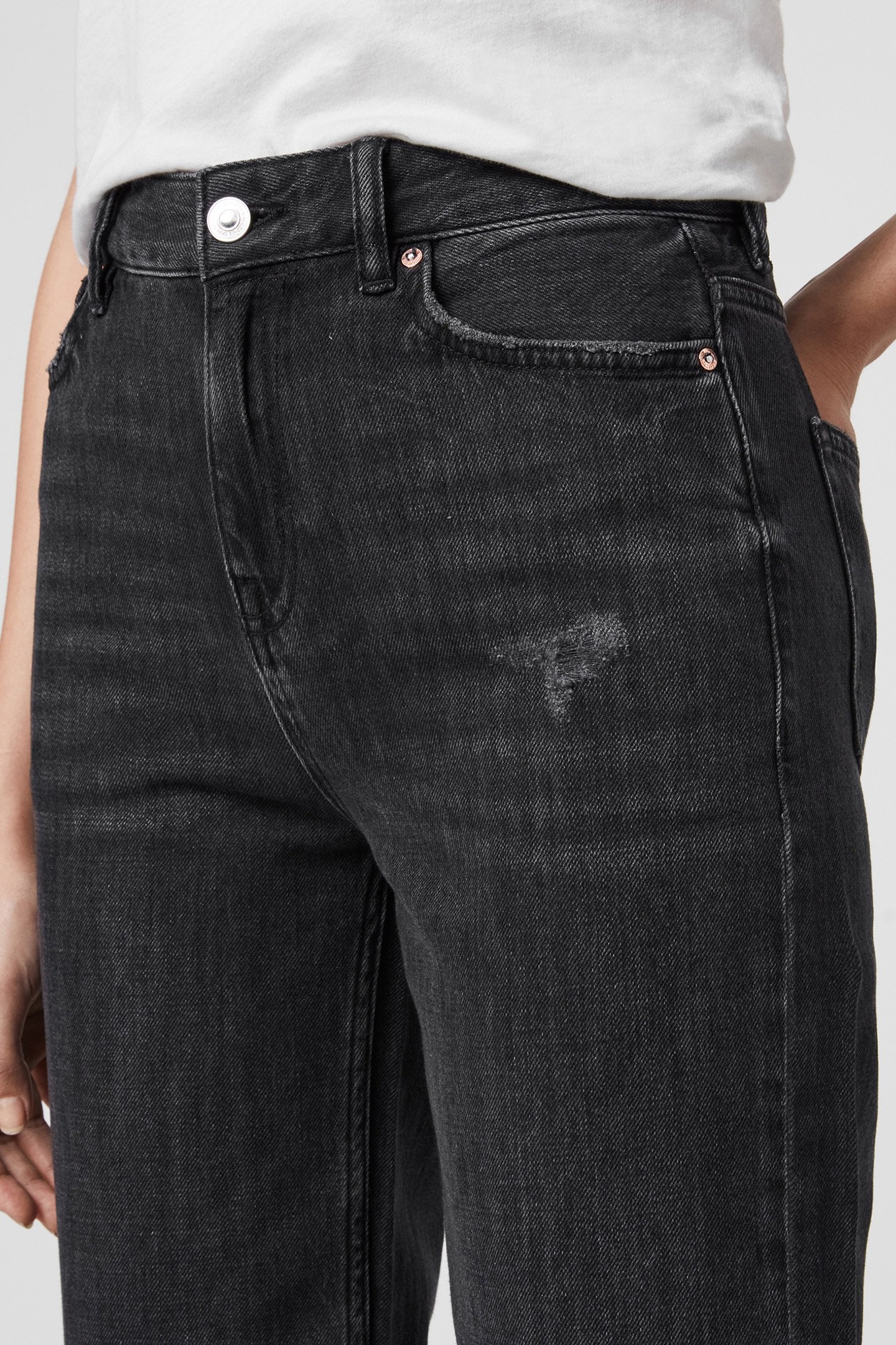 ASH BOYFRIEND JEAN WASHED BLACK 7