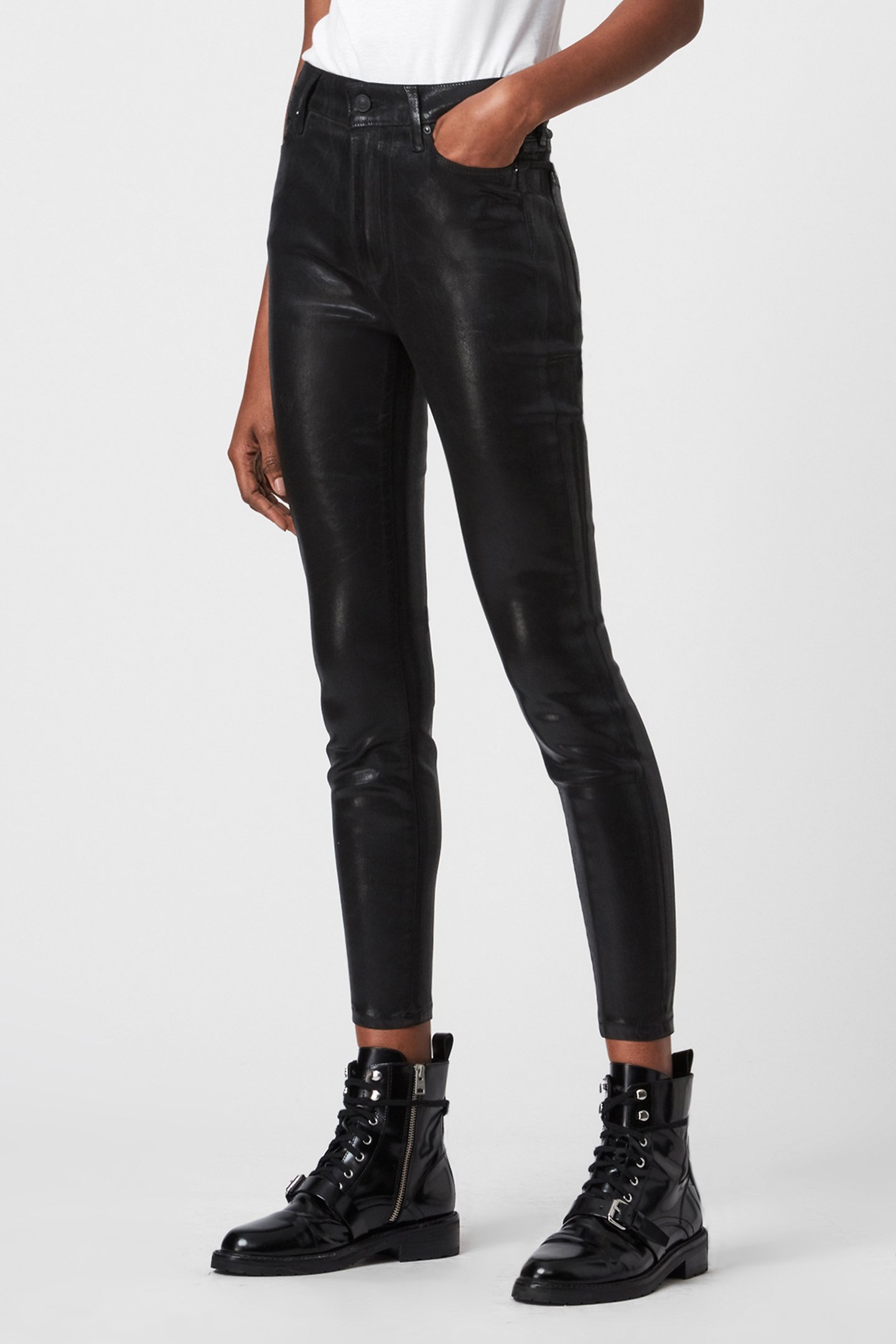 ALEX COATED JEAN BLACK 1