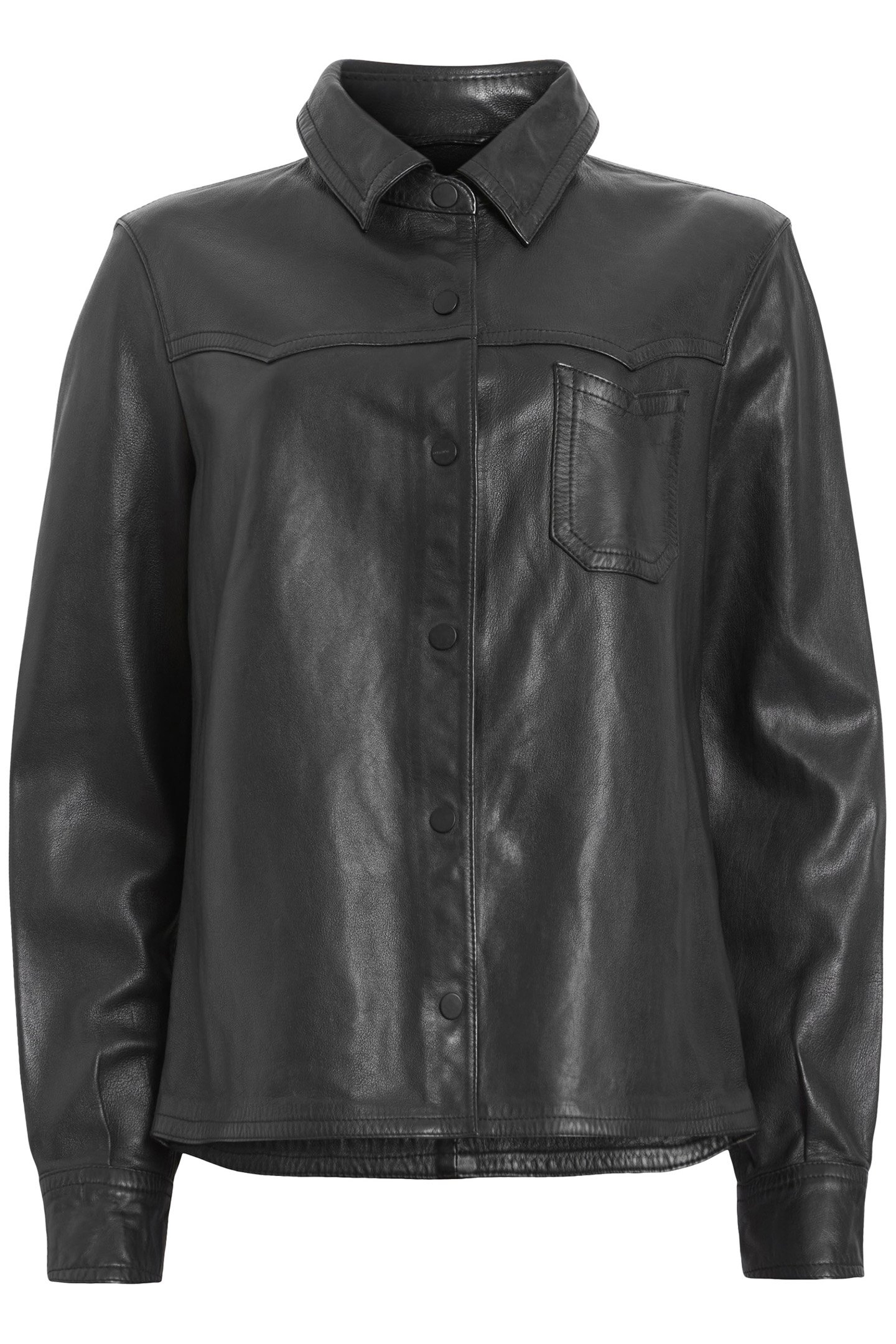 ASHWOOD LEATHER SHIR BLACK 4