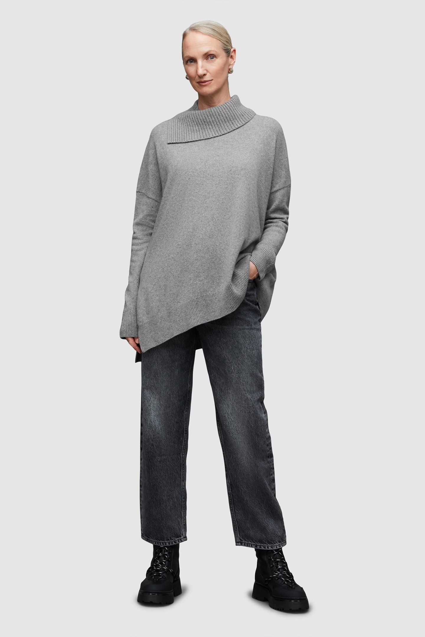 WHITBY CASH JUMPER MID GREY MARL 3