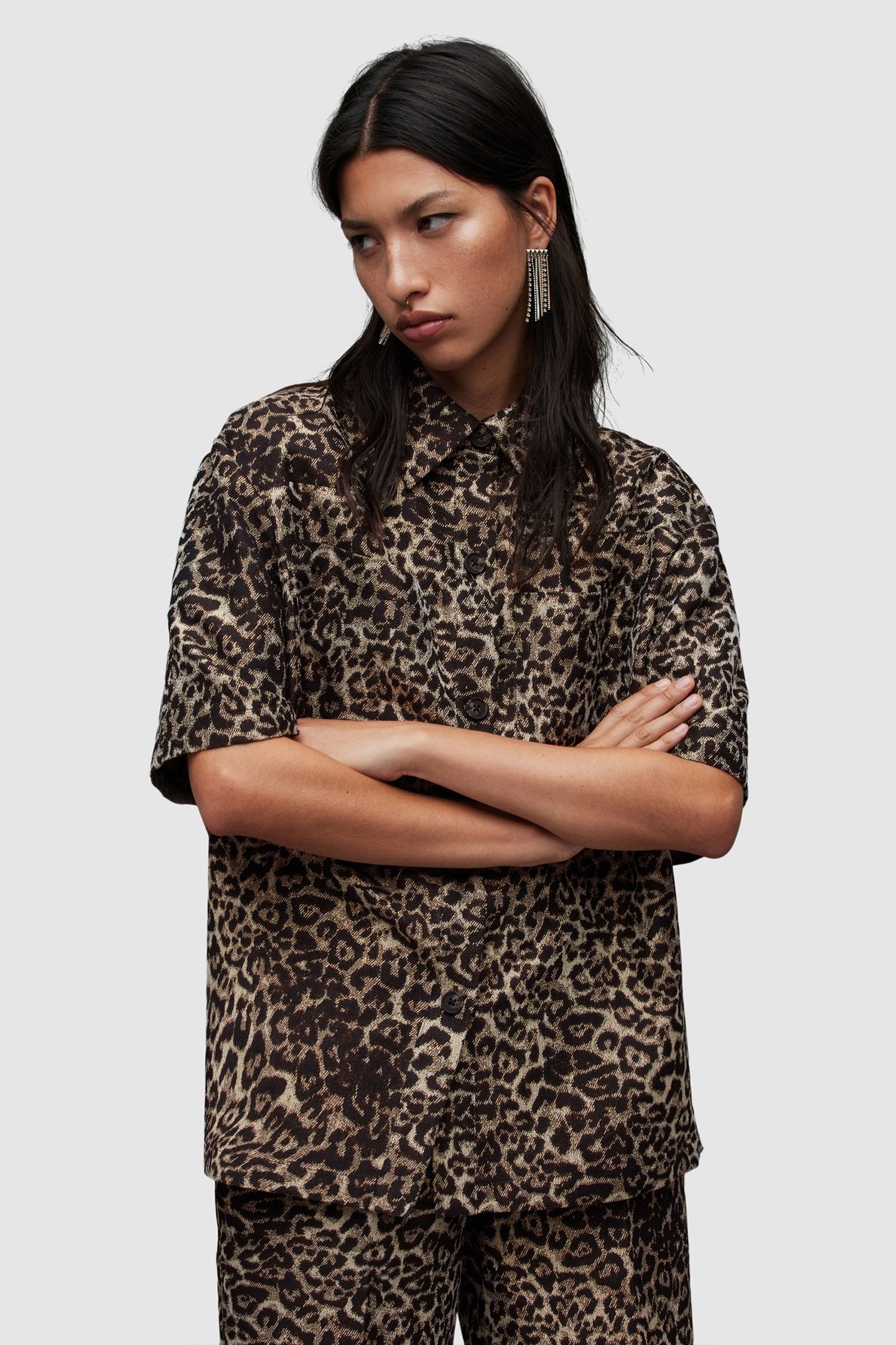 JEMI LEPPO SHIRT LEOPARD GOLD 5