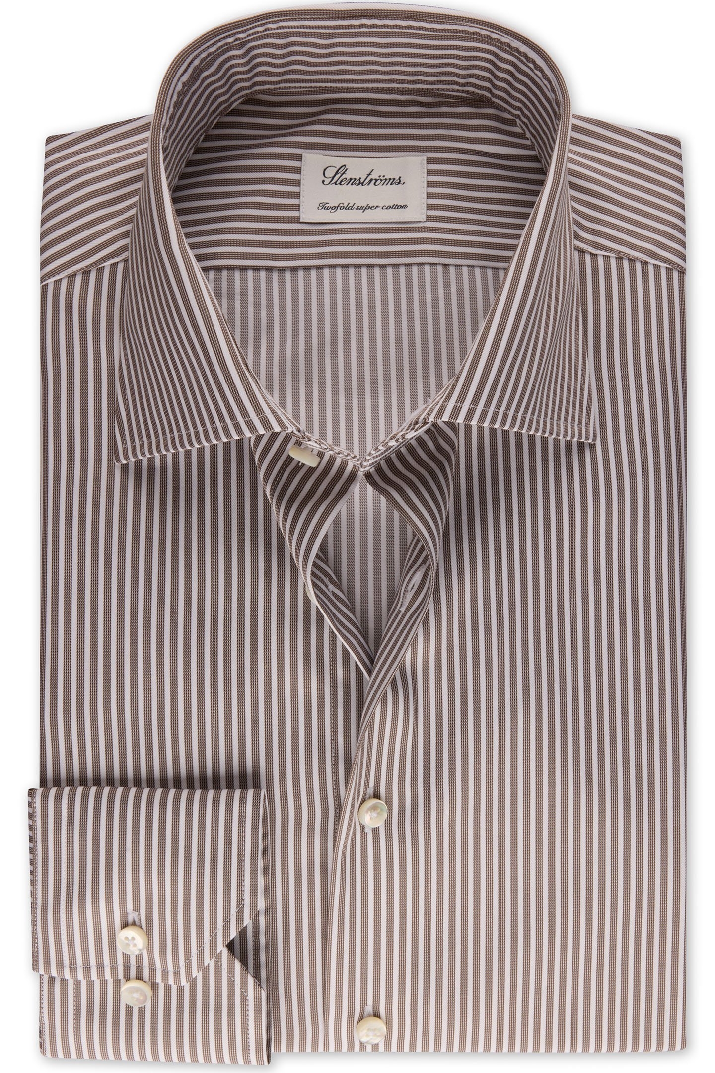 FITTED BODY/77, RM CUFF BROWN STRIPE 1