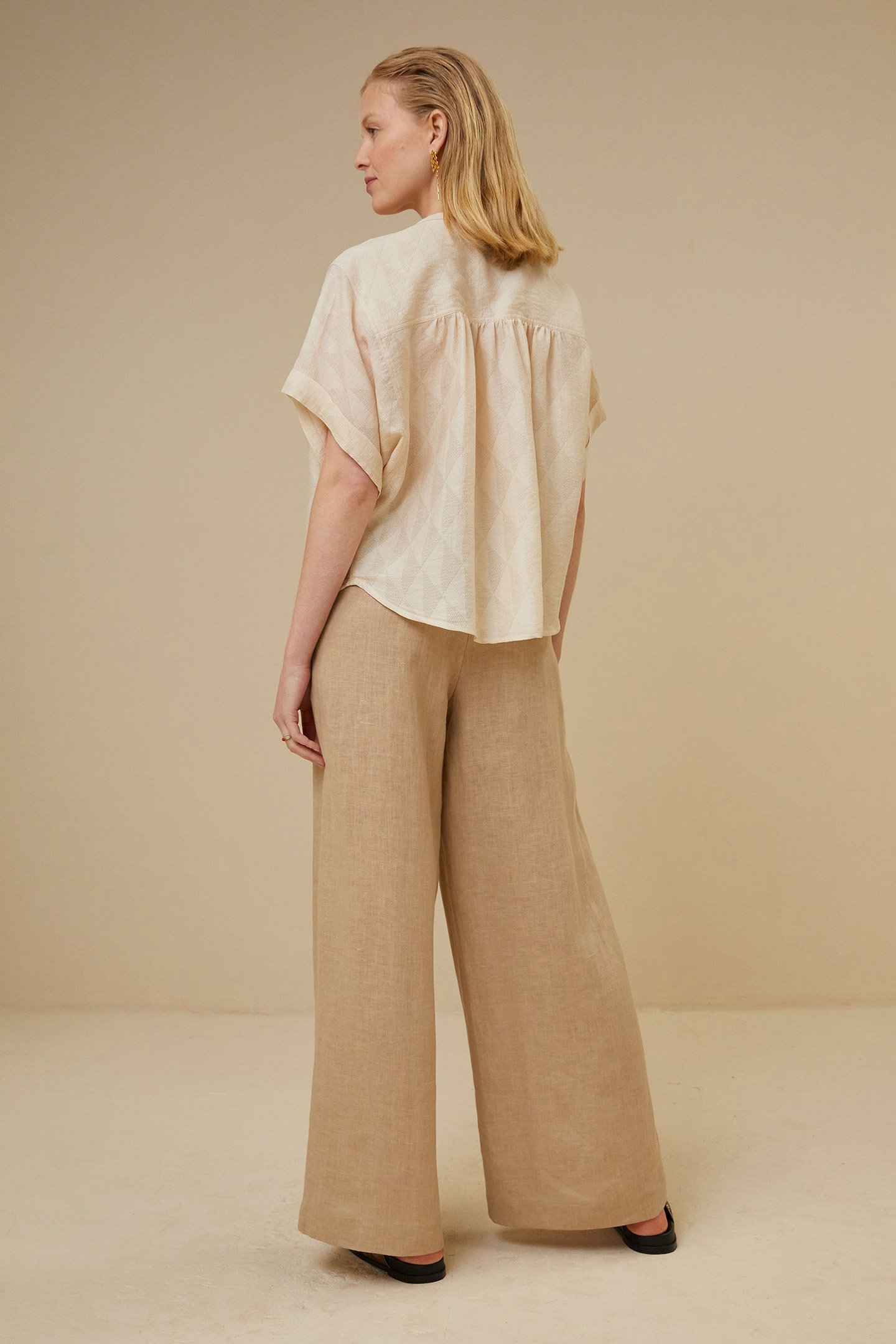 AXEL GEO BLOUSE CHALK 3