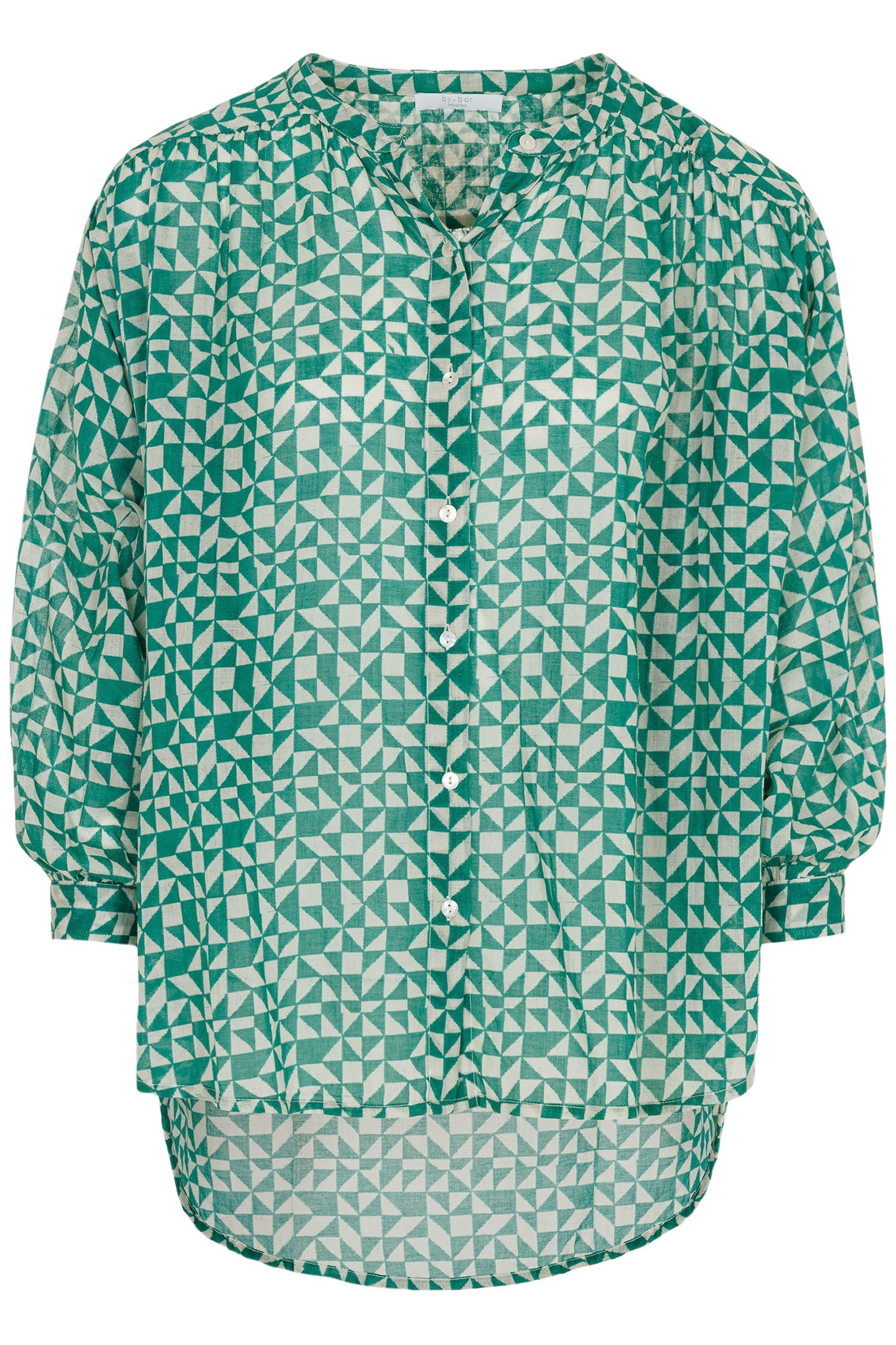LUCY GRAPHIC BLOUSE GRAPHIC GREEN PRINT 4