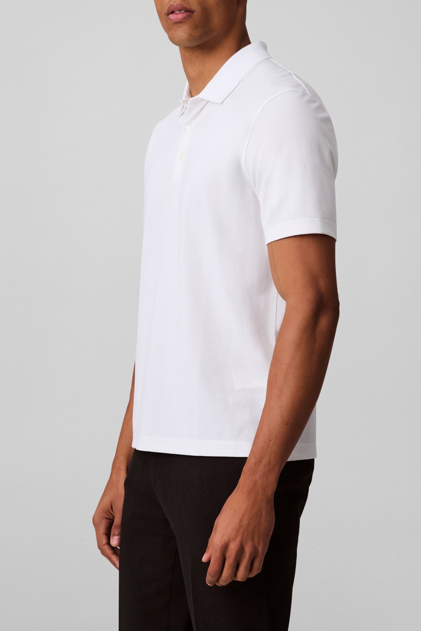 SS REGULAR FIT STRIPE STRETCH JAC BRIGHT POLO SHIRT WHITE 4