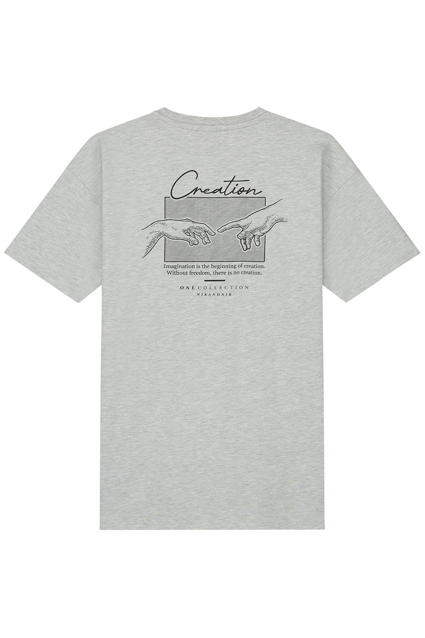 CREATION T-SHIRT GREY MELANGE 4