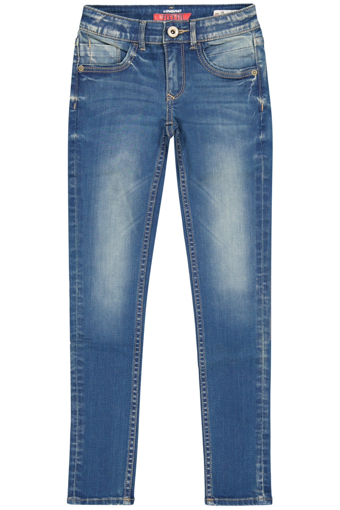 GIRL'S BERNICE JEANS MID BLUE WASH 1