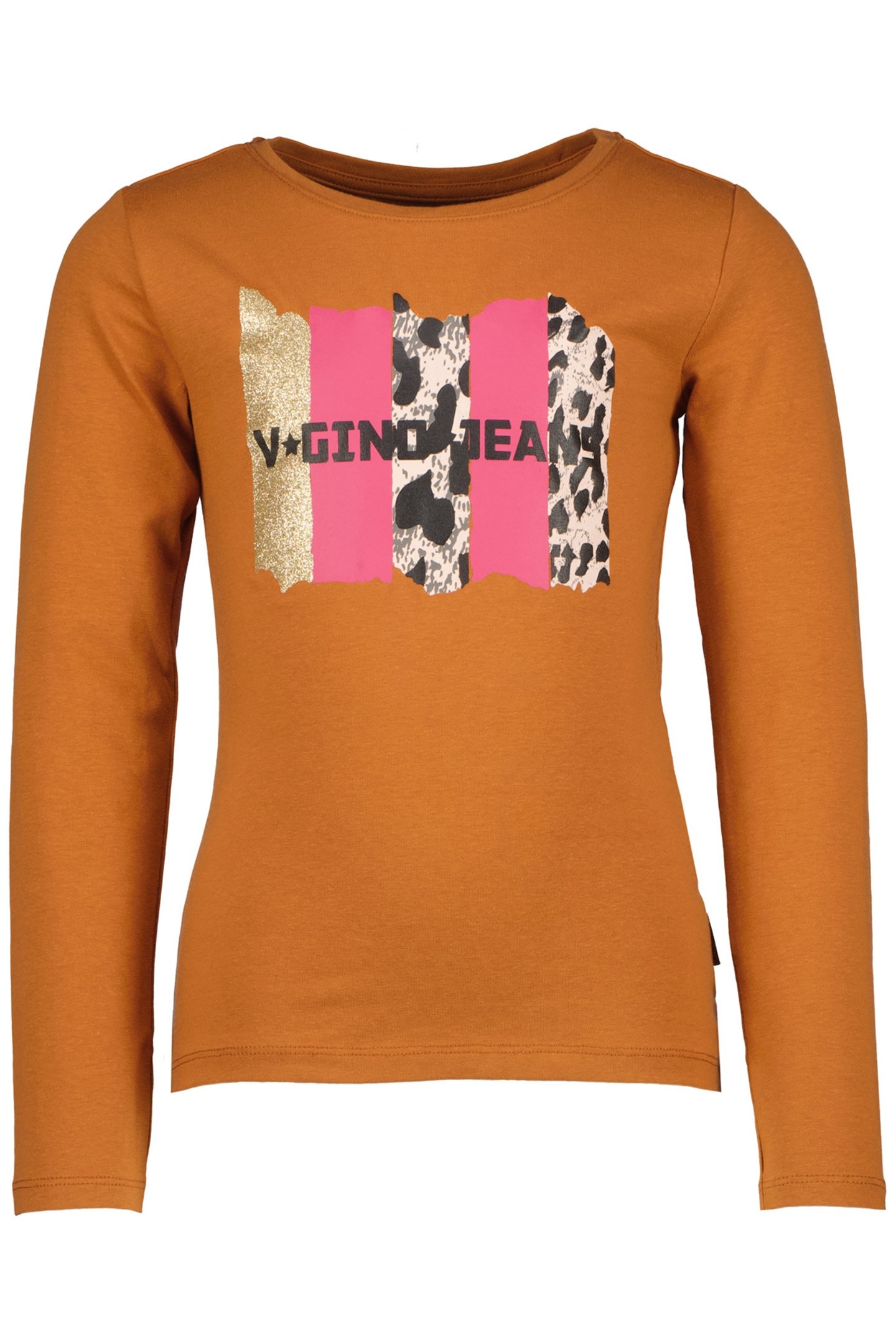 GIRL'S JANNIE T-SHIRT RUSTY BROWN 1