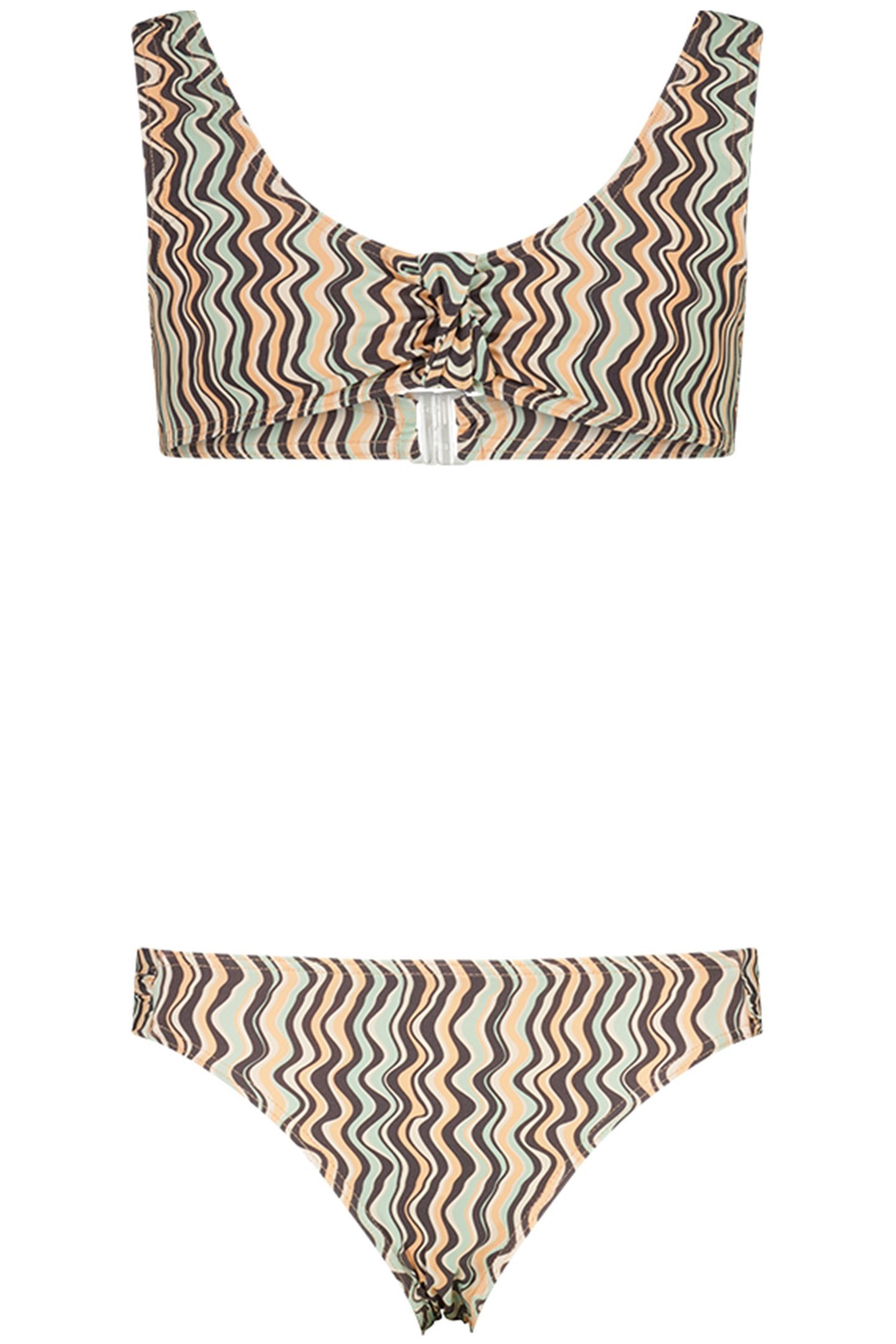 LIZA BIKINI JR GREEN/ORANGE 1