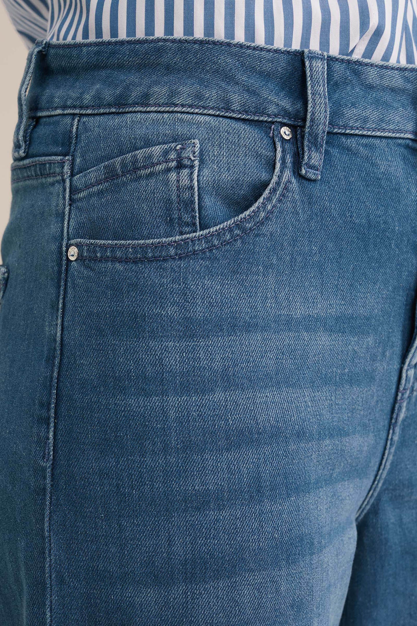 5-POCKET HIGH WAIST DARK BLUE 6