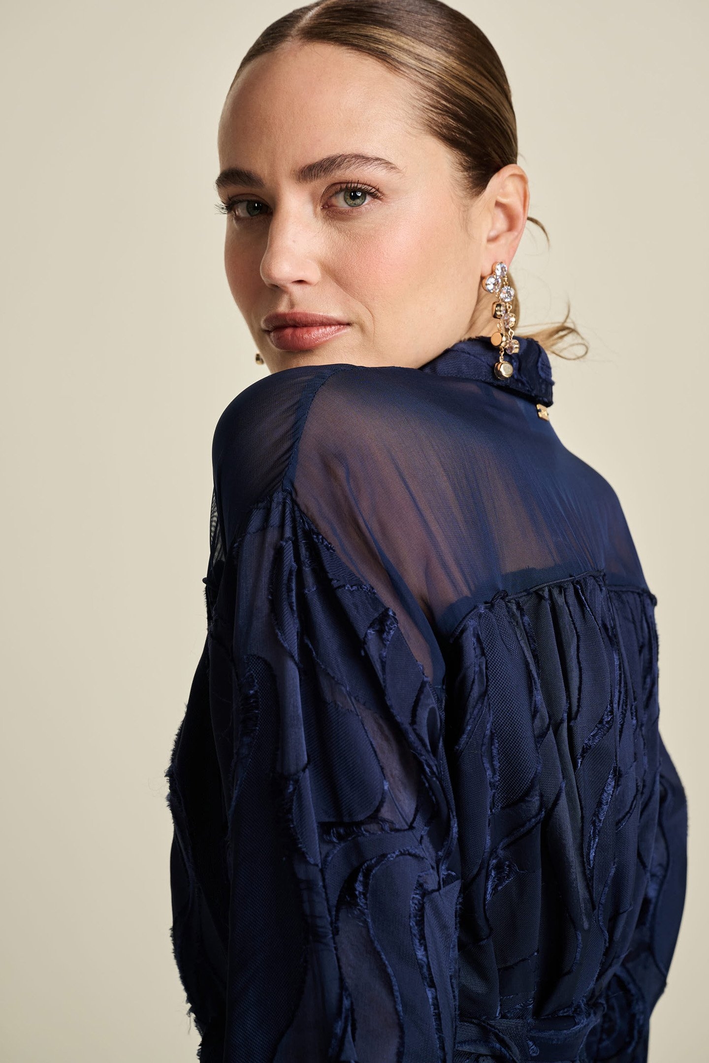 DRESS - JACQUARD MIDNIGHT BLUE 7