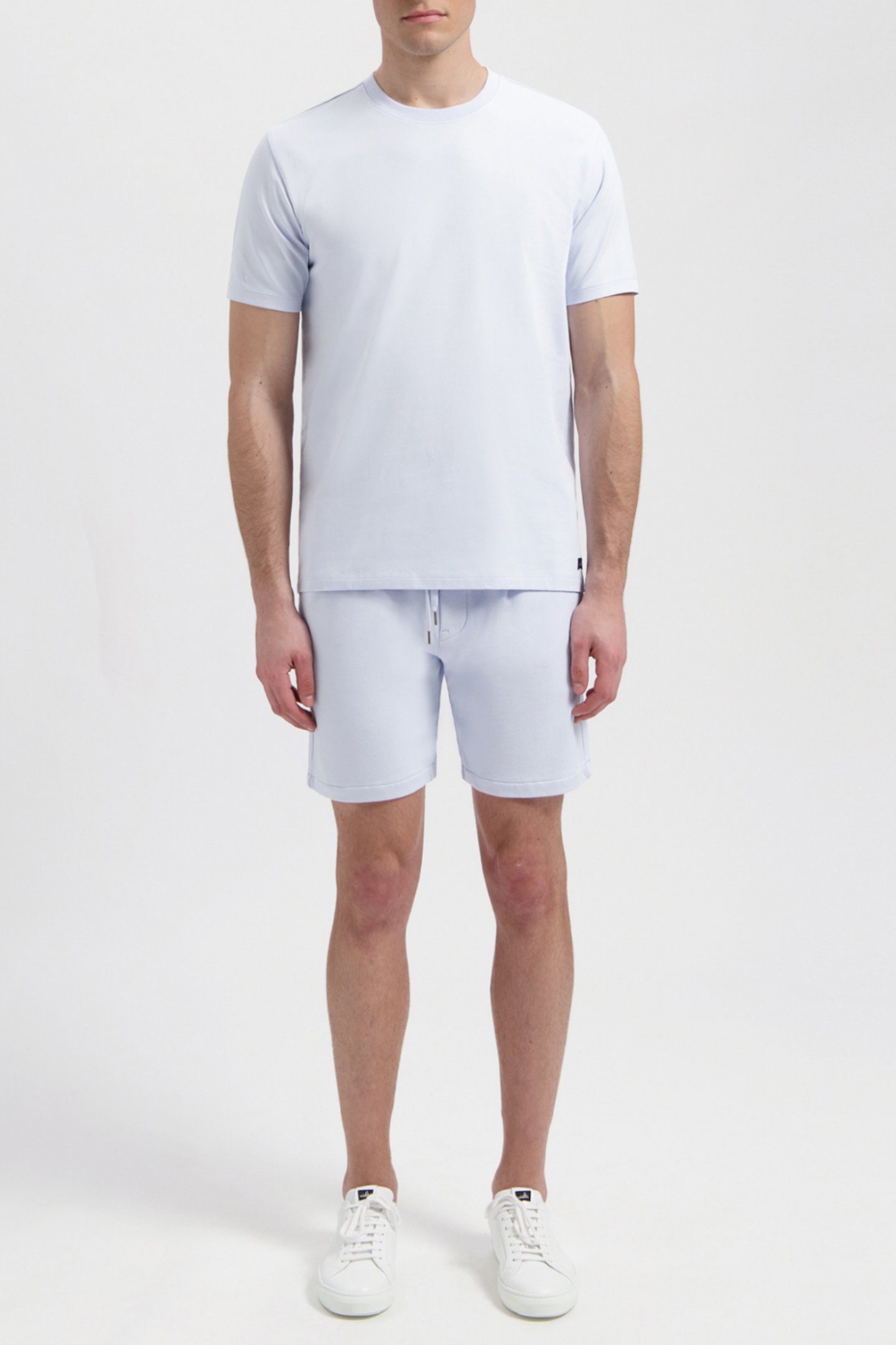HAYDEN | JERSEY PLEATED SWEATSHORTS ICE BLUE 1