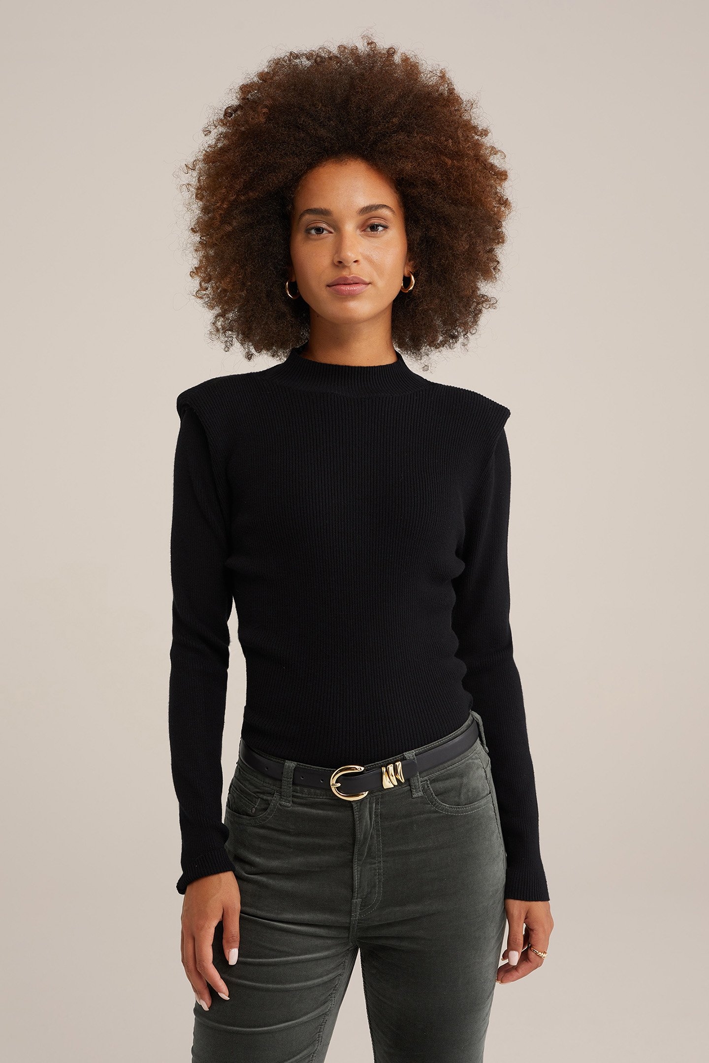 KNITTED PULLOVER BLACK 1