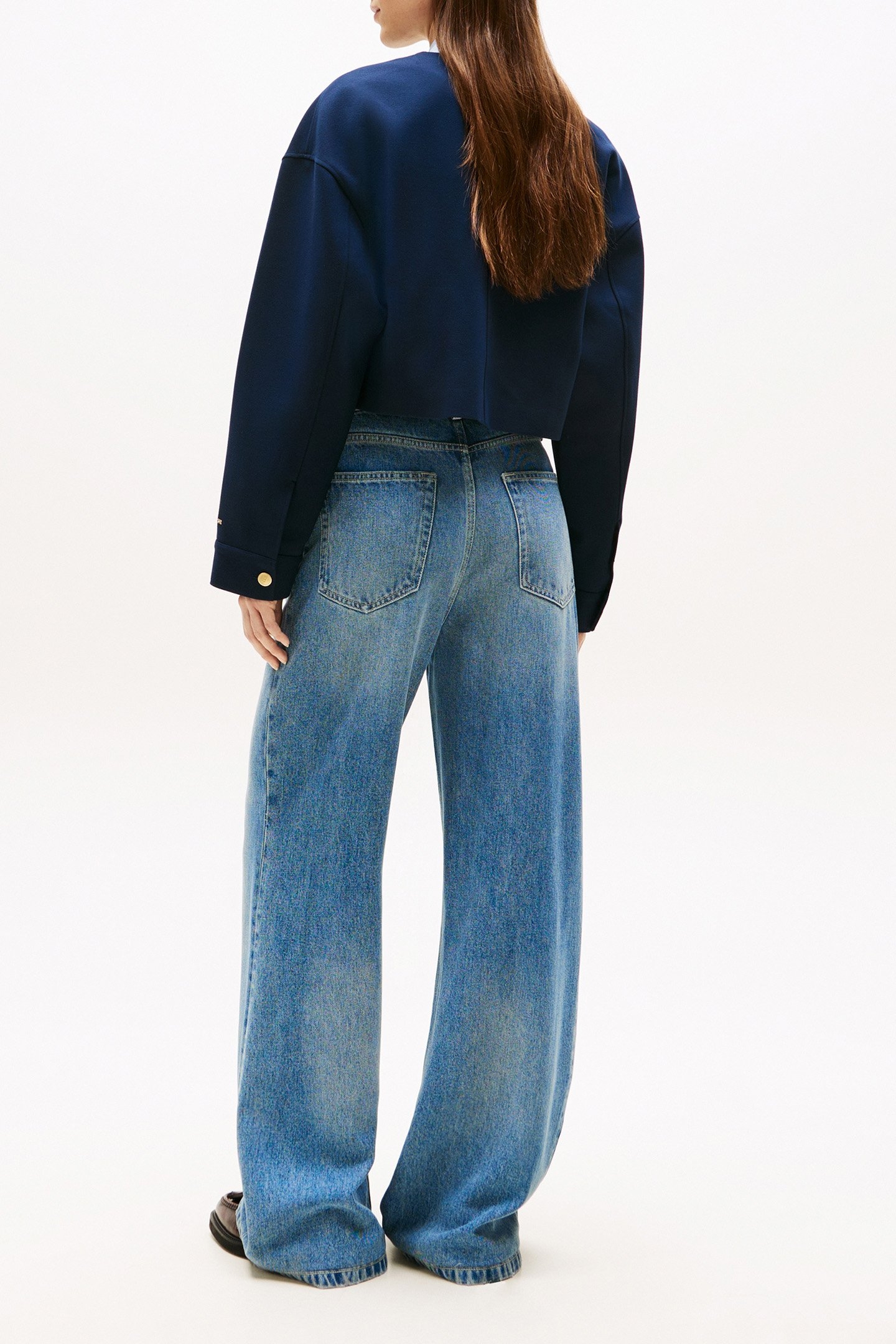 PUNTO CROP LADY JACK SLIM FIT BLAZER DARK NIGHT NAVY 3