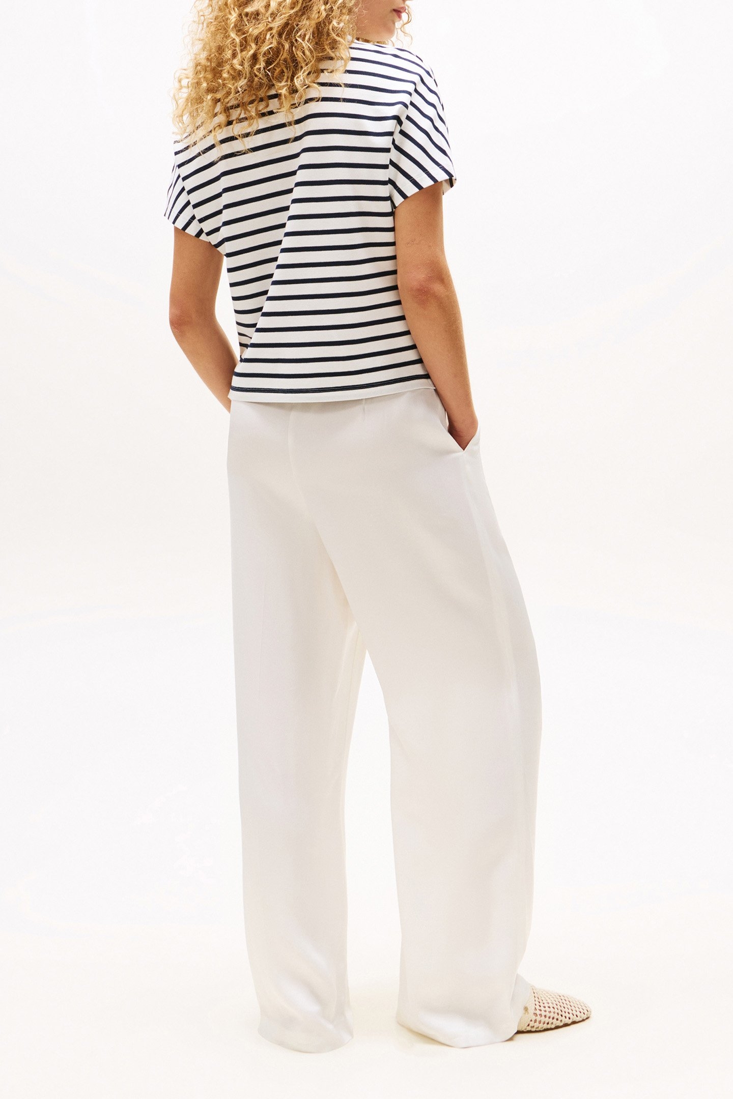 LYOCELL TIPPING POLO DAMES FIT NAVY 3