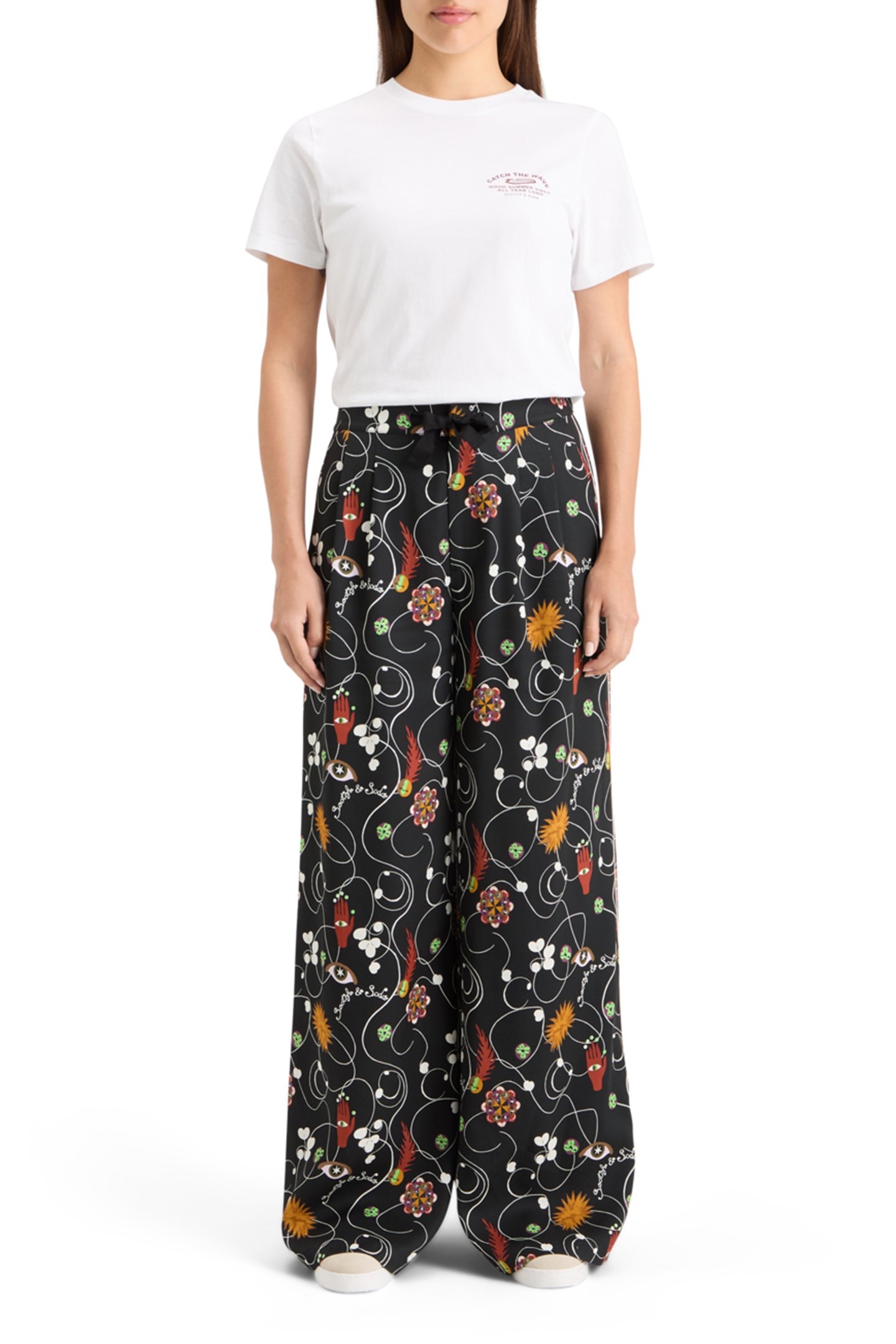 ELENI WIDE LEG PYJAMA PANT FREE MIND 3
