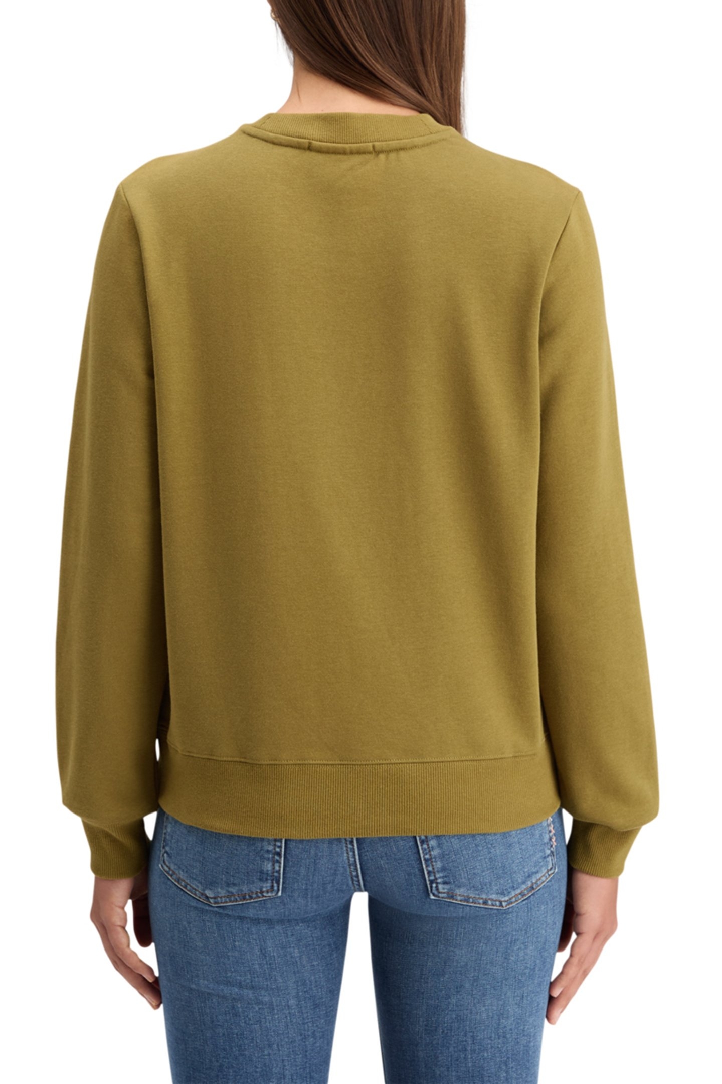 EMBROIDERED REGULAR FIT SWEATSHIRT OLIVE 2