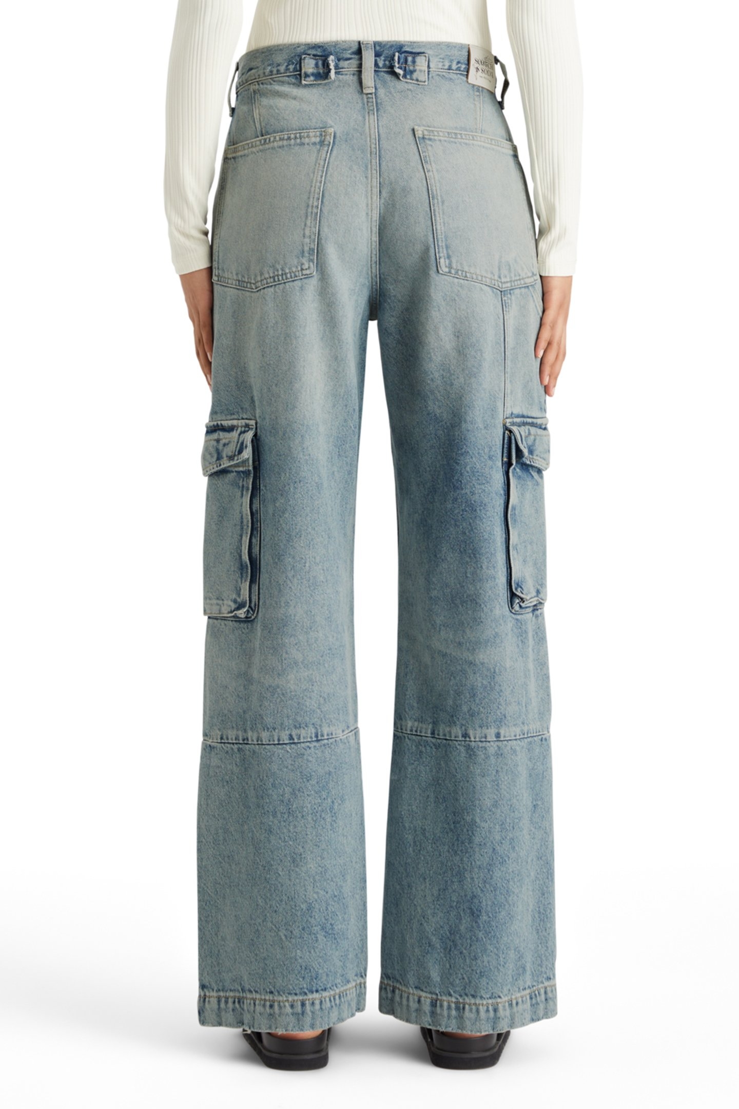 THE DEEP LOW RISE LOOSE CARGO JEANS —ROLLING ROAD 2