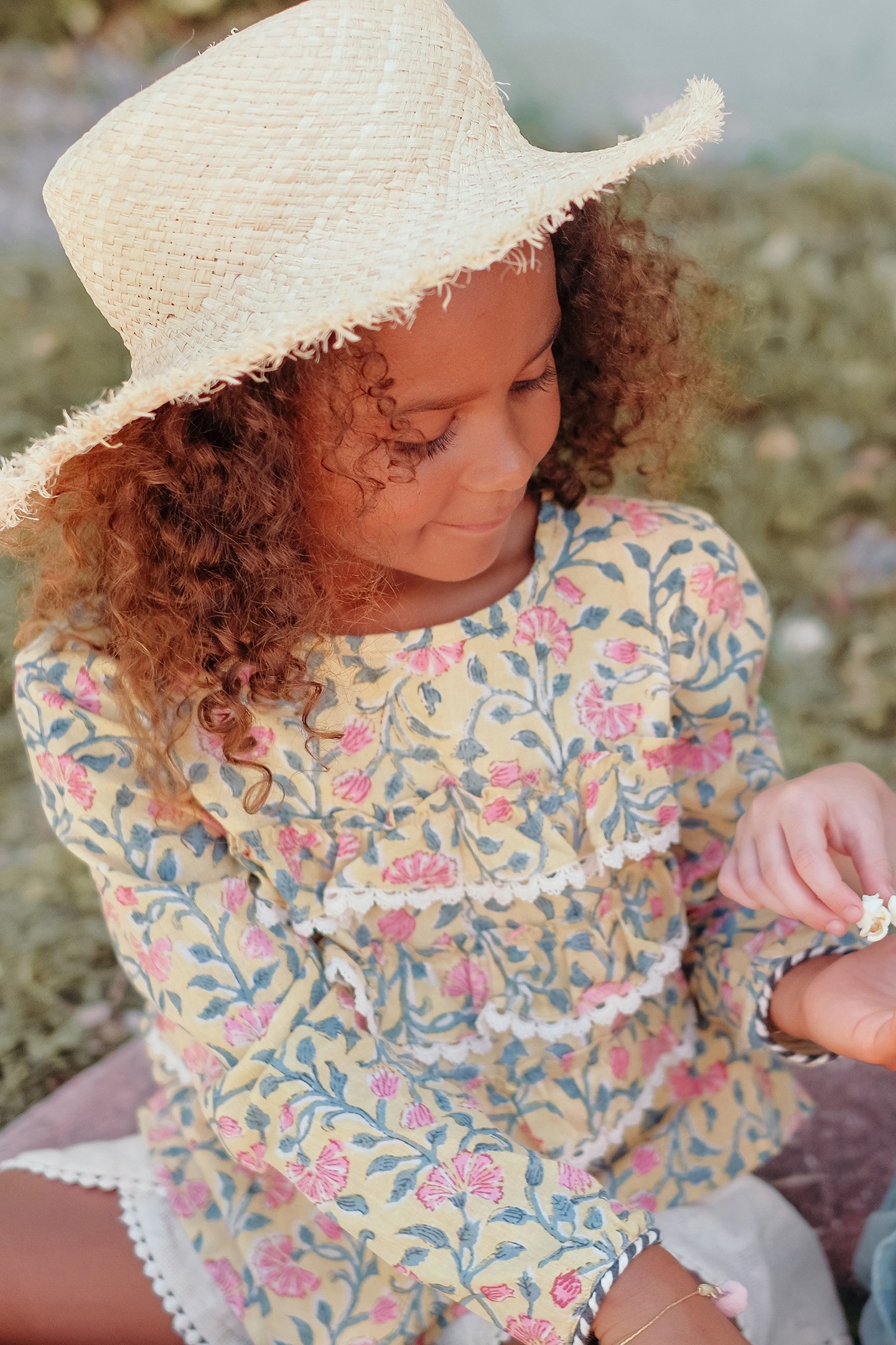 BLOUSE CAMPECHE LEMON FLOWERS 3