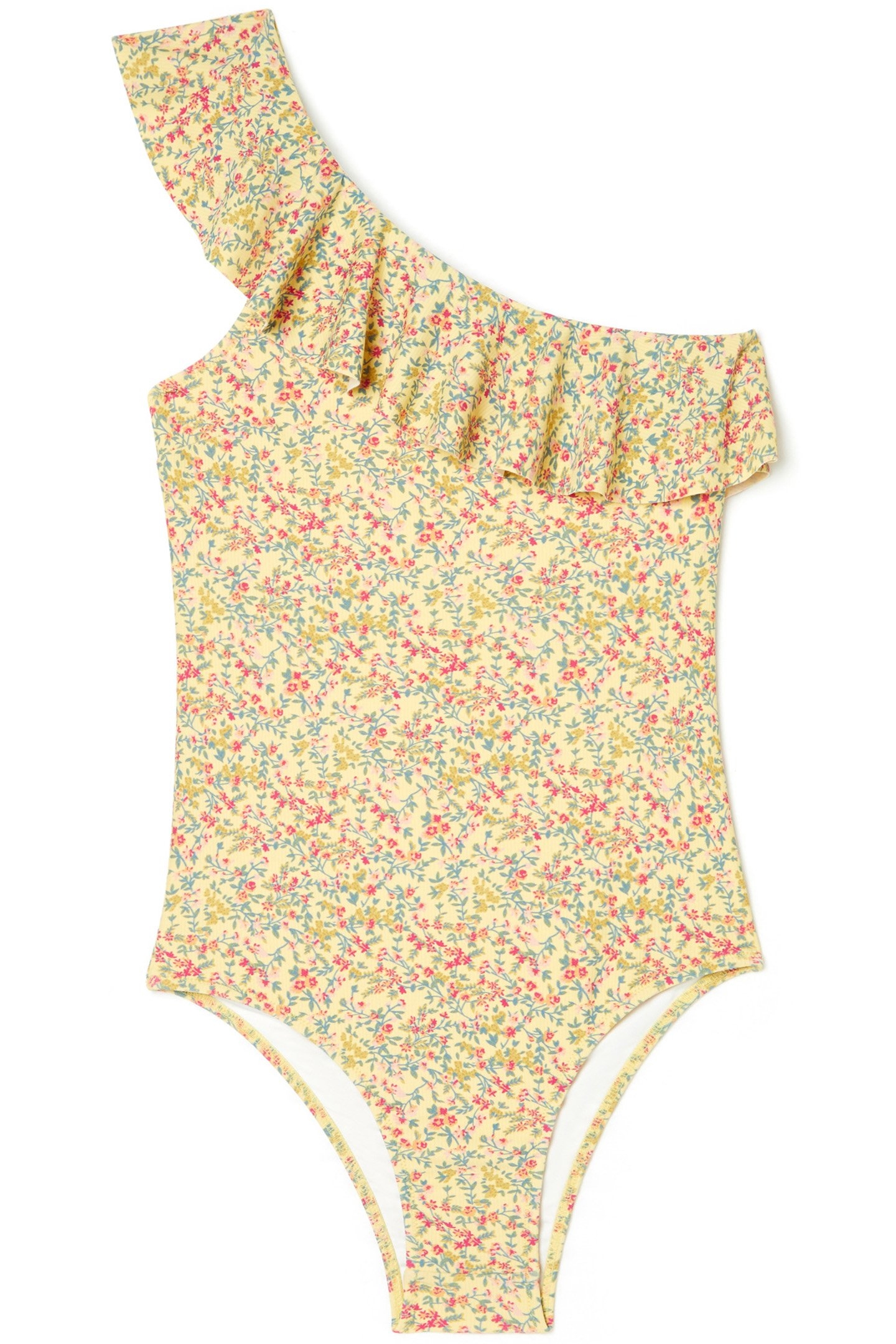 BATHING SUIT COPACABANA YELLOW SPRING FLOWER 2